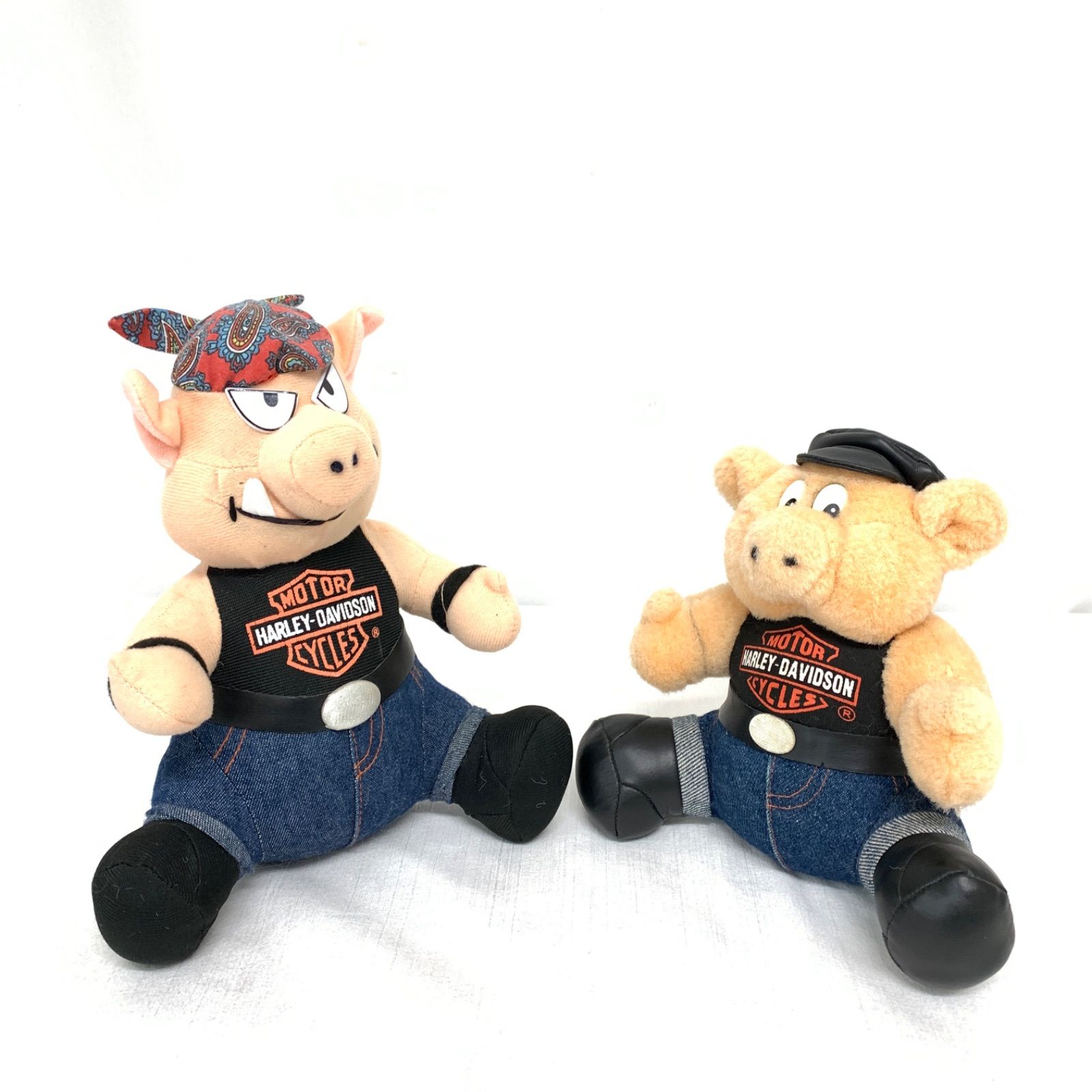 USED】ハーレーダビッドソン HARLEY DAVIDSON バイカーぬいぐるみ 豚 2