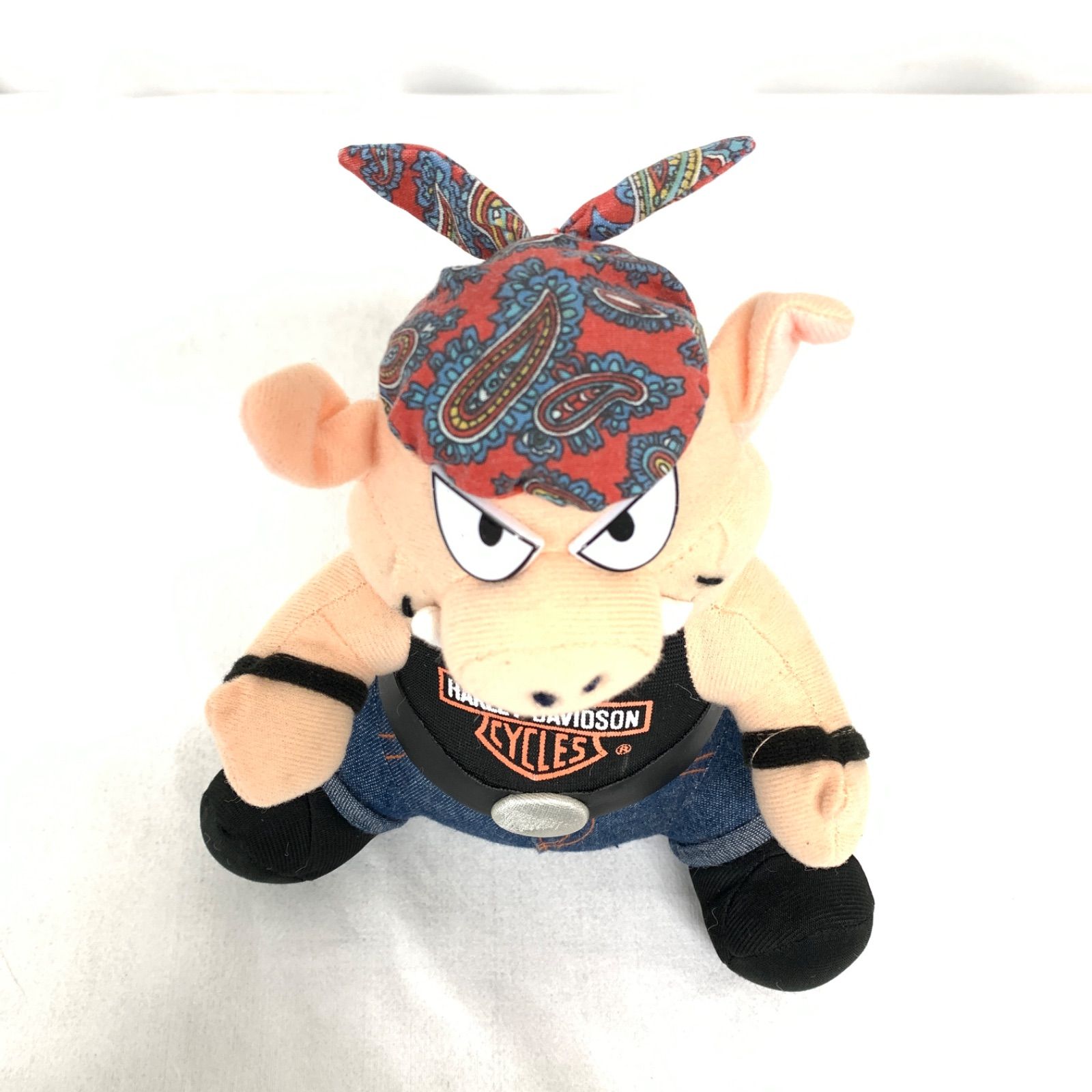USED】ハーレーダビッドソン HARLEY DAVIDSON バイカーぬいぐるみ 豚 2