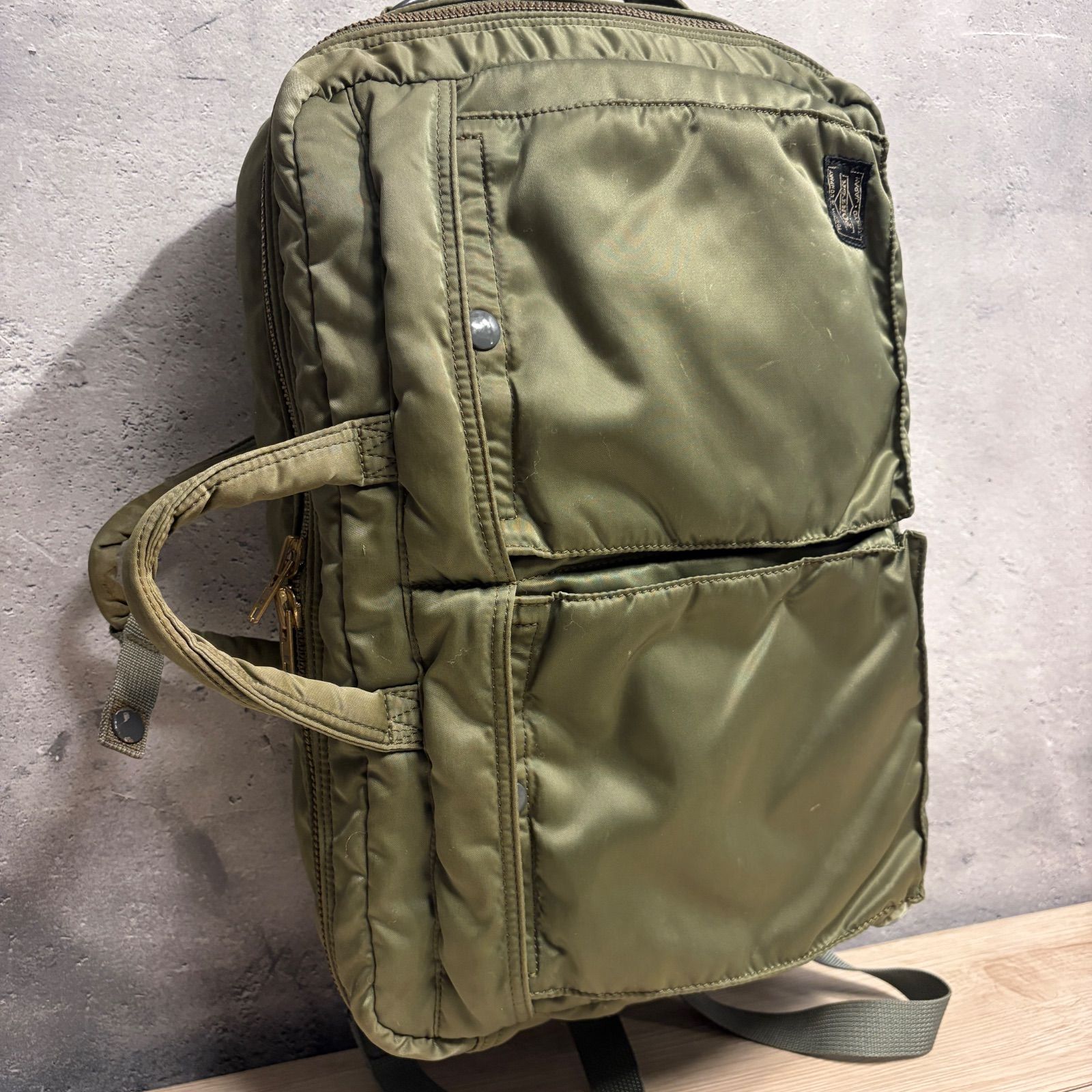 PORTER タンカー 3way リュック セージグリーン ビジネスバッグ 吉田