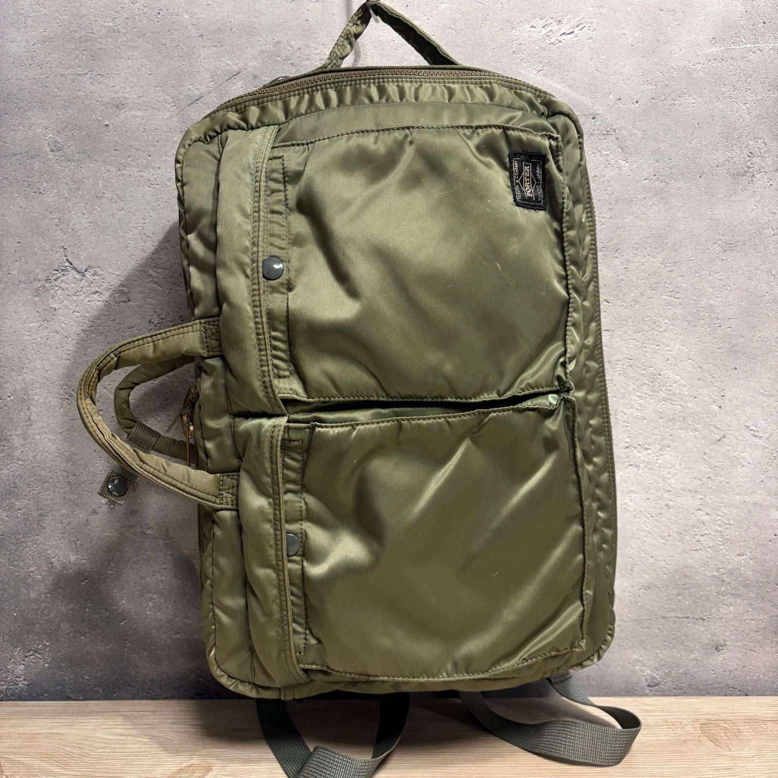 PORTER タンカー 3way リュック セージグリーン ビジネスバッグ 吉田