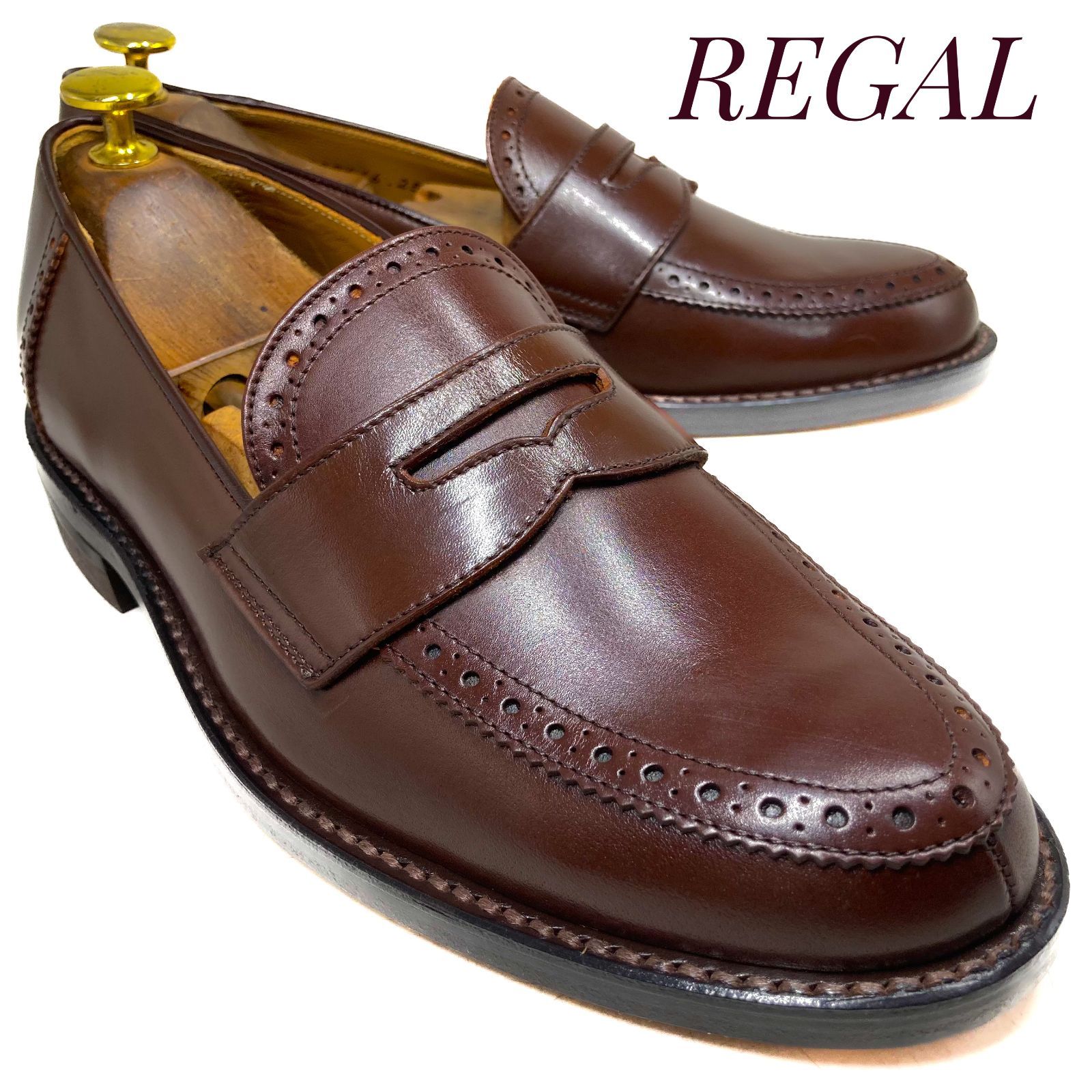 未使用・展示品】REGAL リーガル コインローファー ハーフサドル