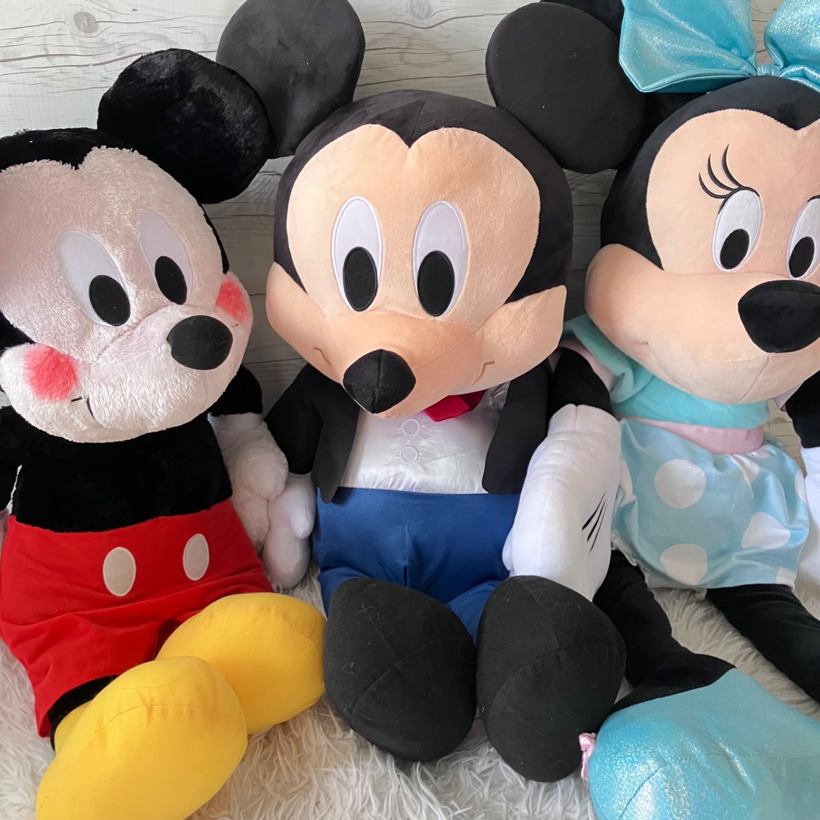 ディズニー ぬいぐるみ ミッキー ミニー BIGサイズ 3点セット ミッキー 
