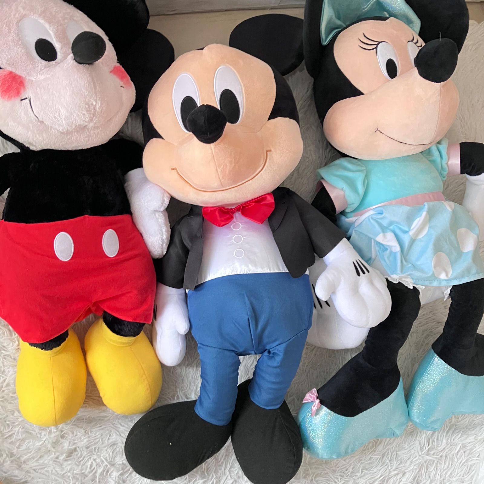 ディズニー ぬいぐるみ ミッキー ミニー BIGサイズ 3点セット ミッキー 