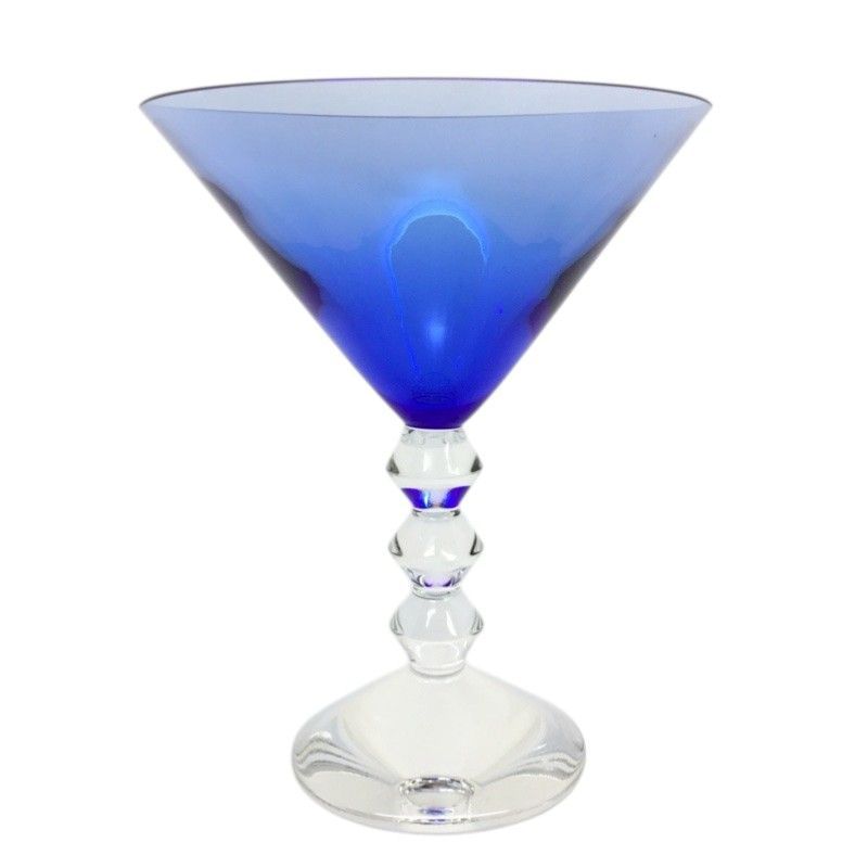 Baccarat【バカラ】ベガ　マティー二　カクテルグラス　一客　2810901　クリスタルガラス　ブルー【中古品/USED-AB】質屋　かんてい局那覇店　ｎ3103078927300039