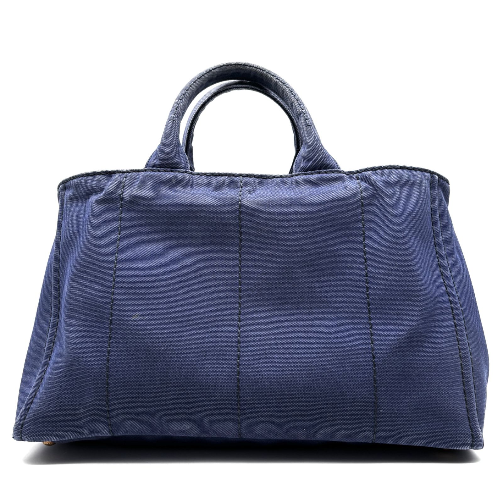 良品】PRADA プラダ カナパ L トートバッグ B1872G デニム ネイビー 紺