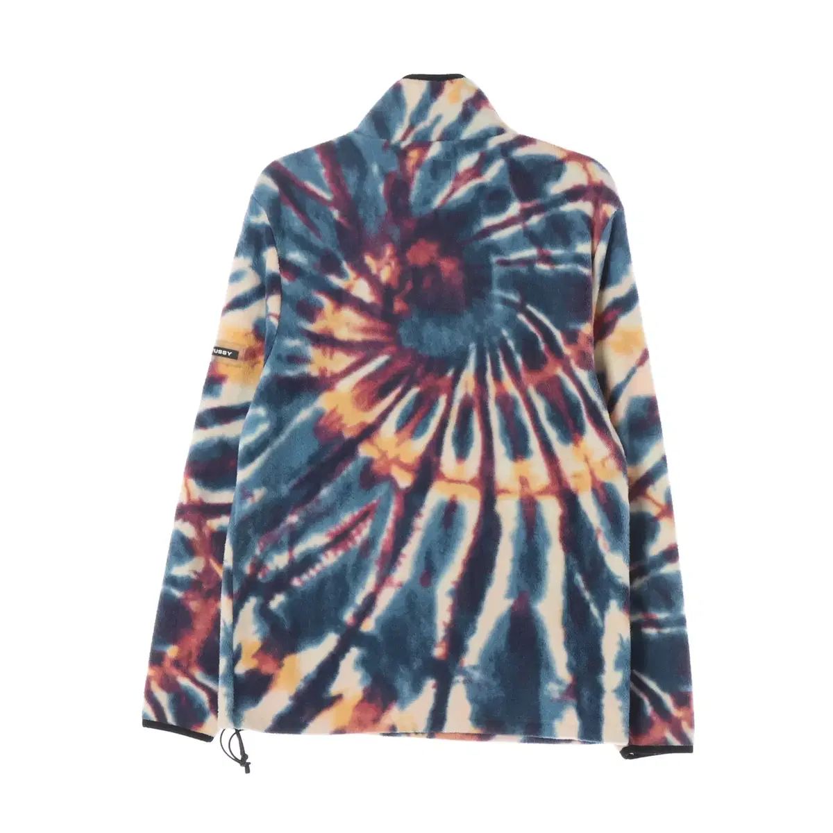 STUSSY タイダイ ハーフジップアップ タートルネック プルオーバー 