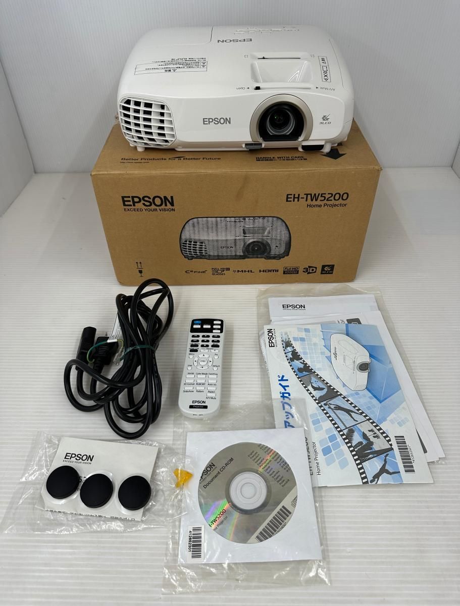 EPSON EH-TW5200 ホームプロジェクター 3Dメガネ付き 【公式通販】