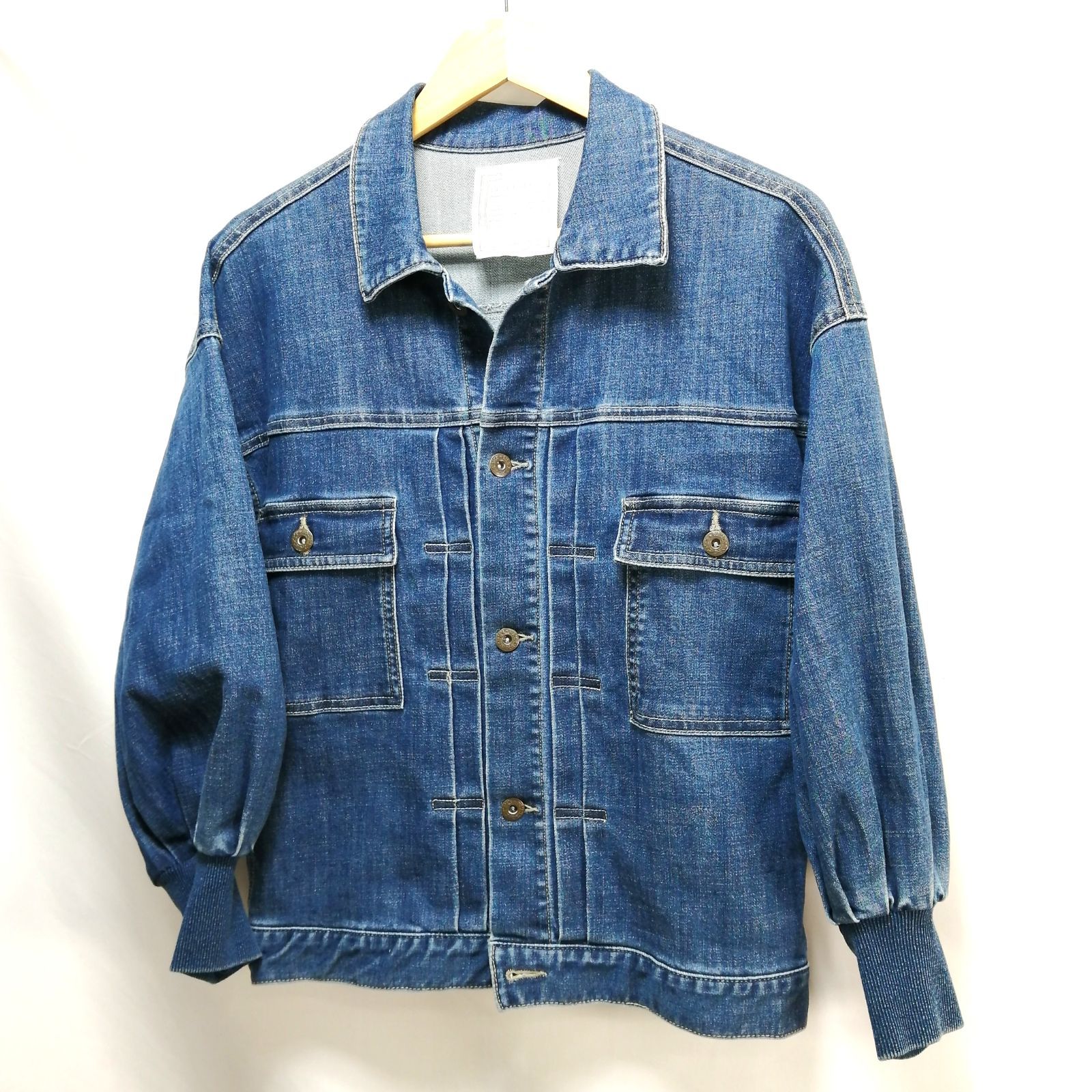 レディース 美品 BEARDSLEY デニム ジャケット ビアズリー サイズ F