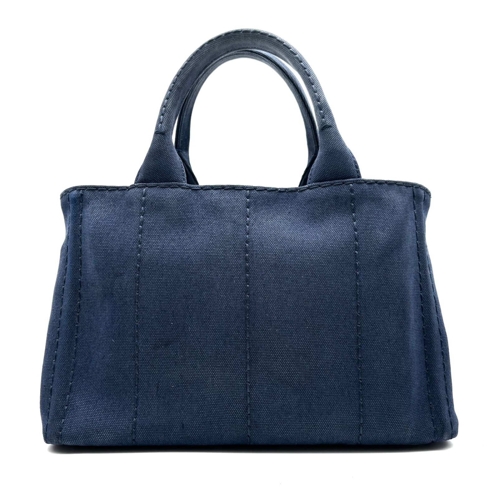 美品】PRADA プラダ カナパ Sサイズ トートバッグ デニム ネイビー 紺 