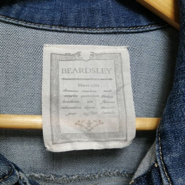 美品 BEARDSLEY デニム ジャケット ビアズリー サイズ F インディゴ