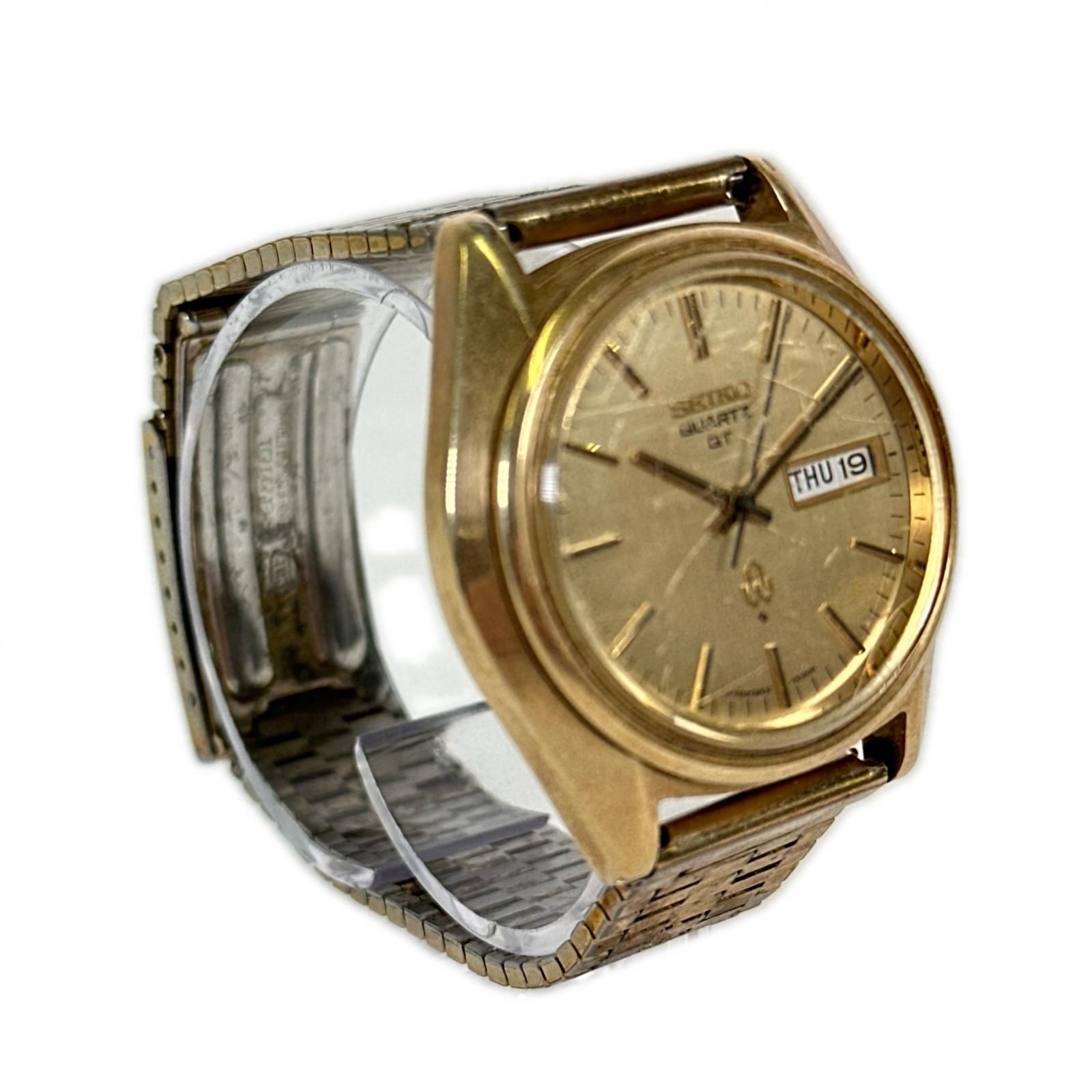 正常可動 SEIKO セイコー 3803-7031 腕時計 QUARTZ QT GAP GOLD 