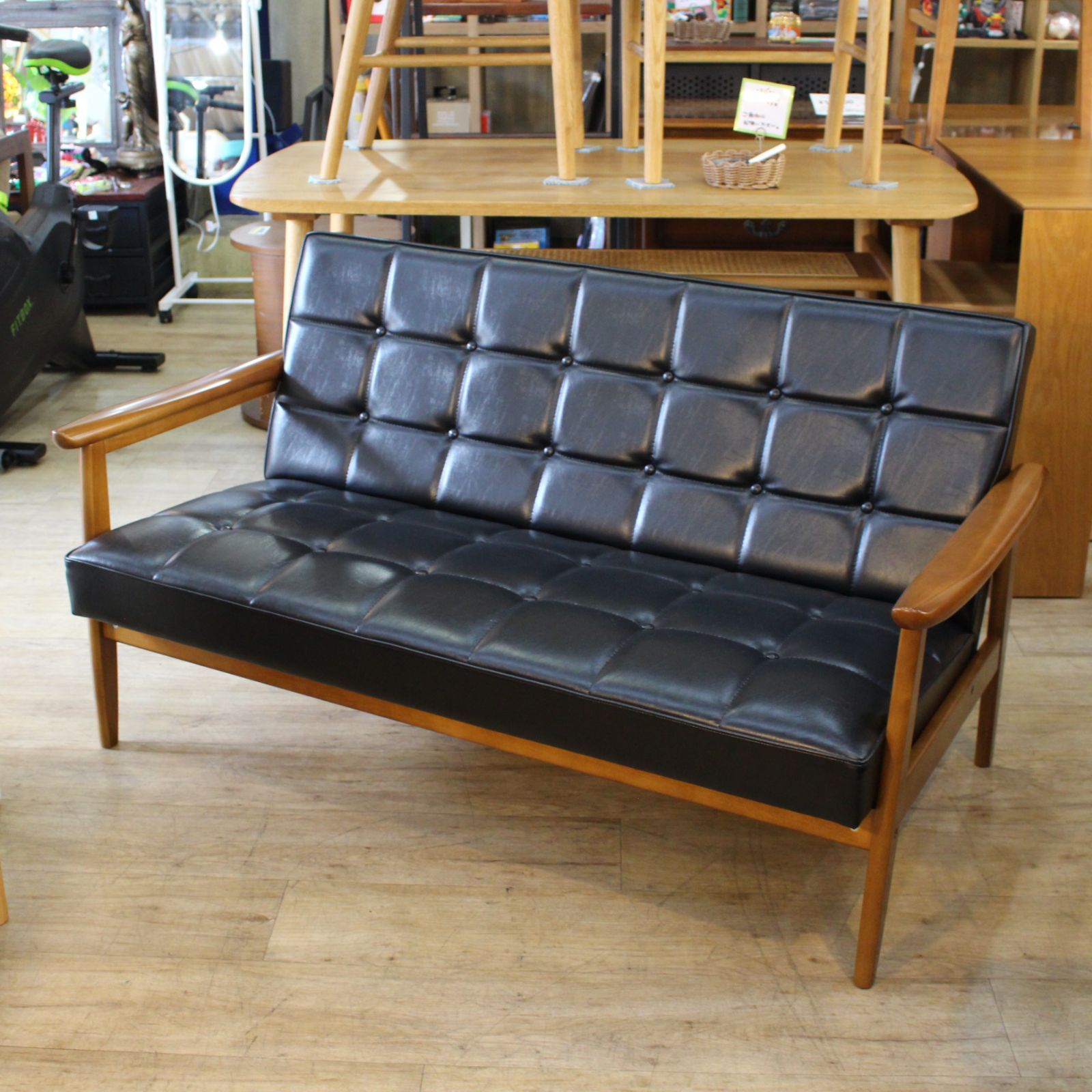 711)あつあつ様専用【美品】Karimoku60 カリモク60 ブラック 2シーター 