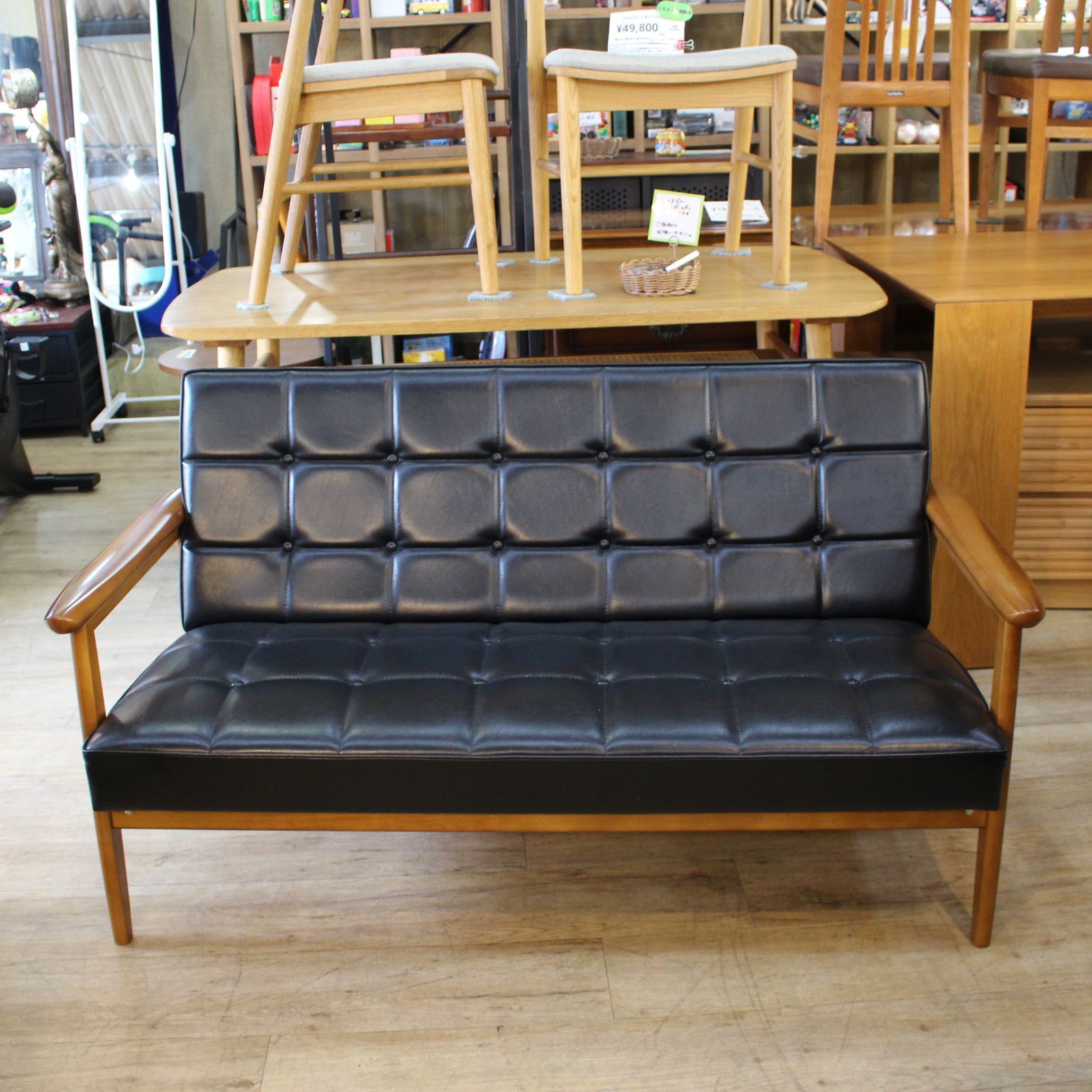 711)あつあつ様専用【美品】Karimoku60 カリモク60 ブラック 2シーター