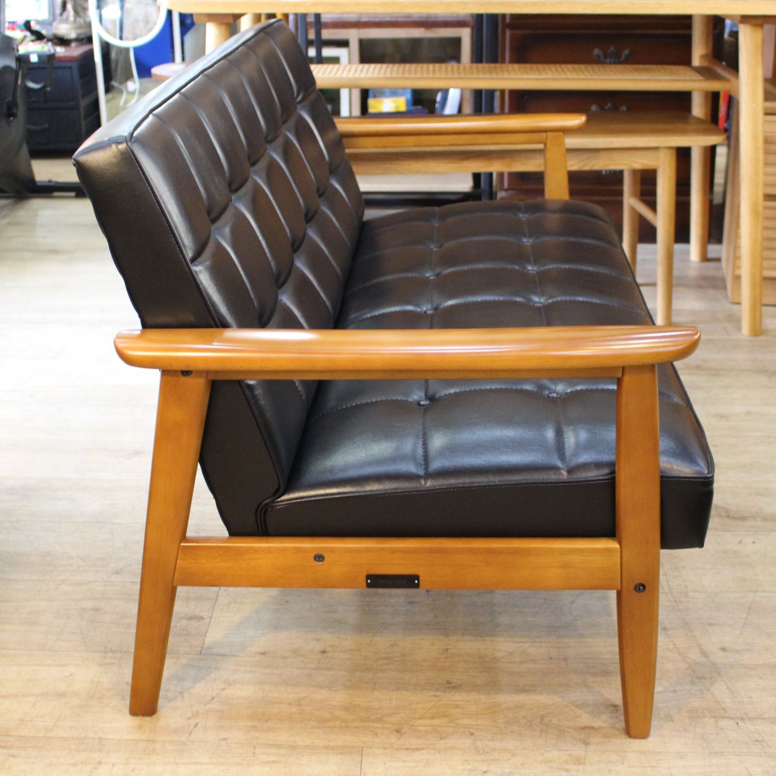 711)あつあつ様専用【美品】Karimoku60 カリモク60 ブラック 2シーター