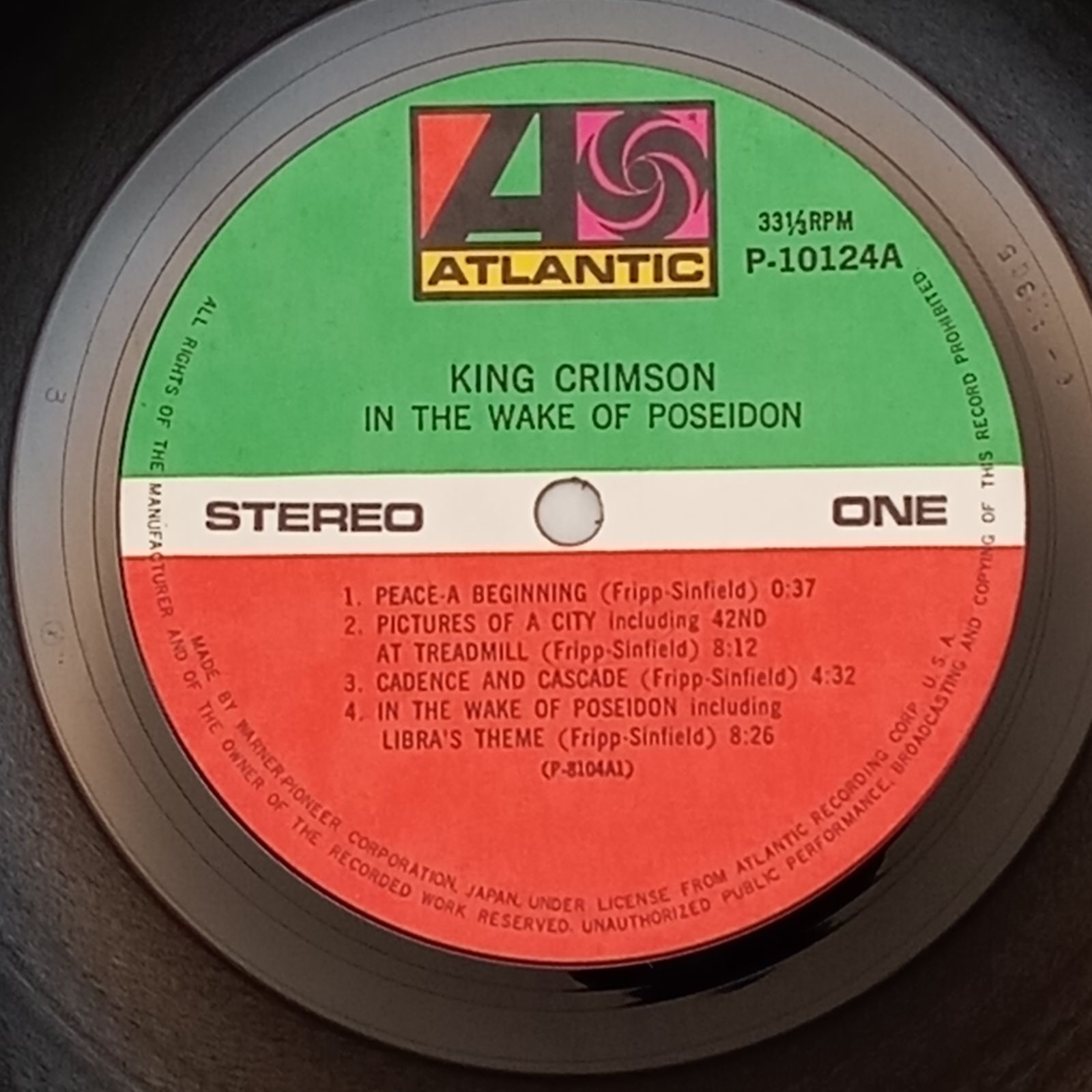 帯付LP】キング・クリムゾン (King Crimson) – ポセイドンのめざめ (In