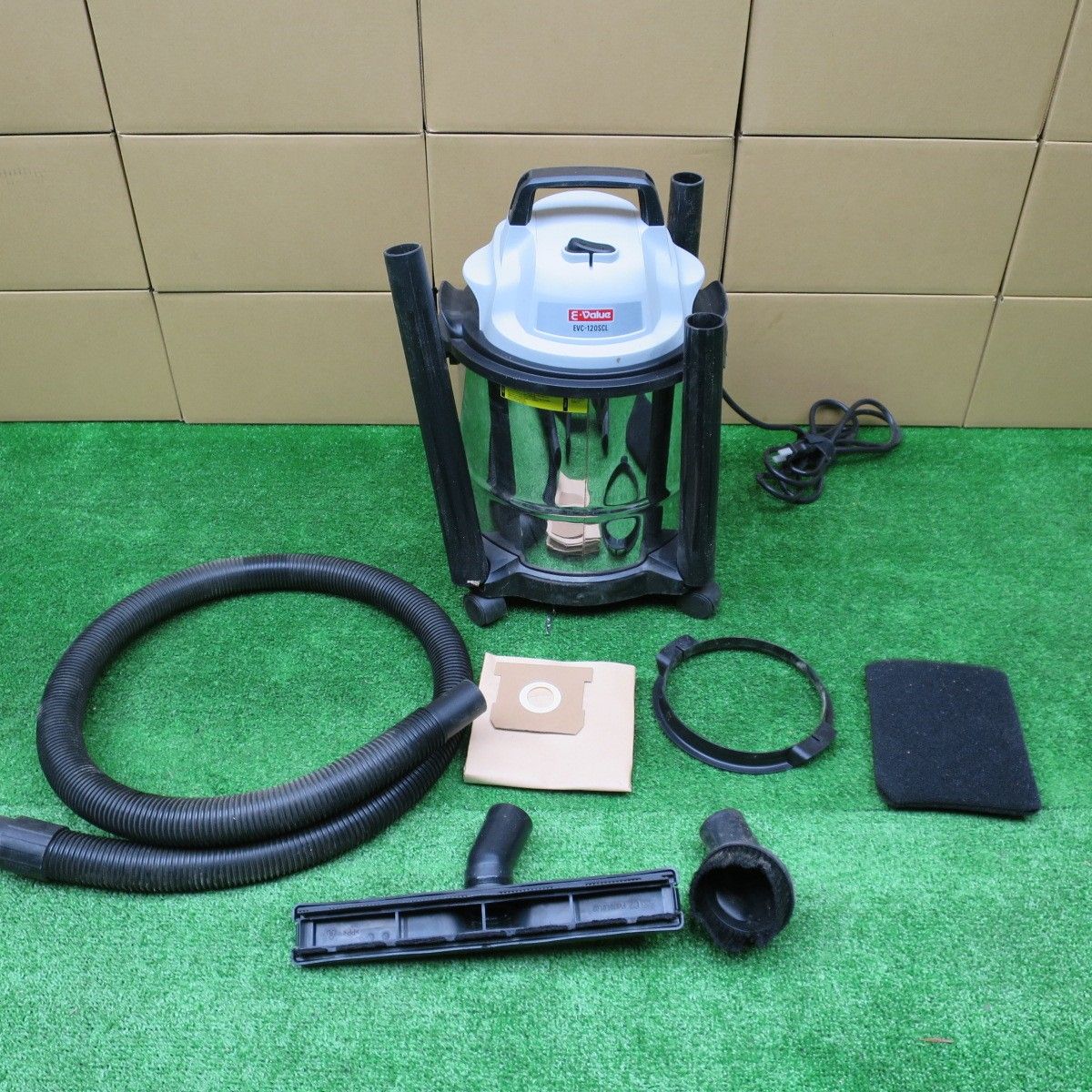 送料無料] ◇藤原産業 E-Value 乾湿 両用 掃除機 EVC-120SCL 屋内 用 