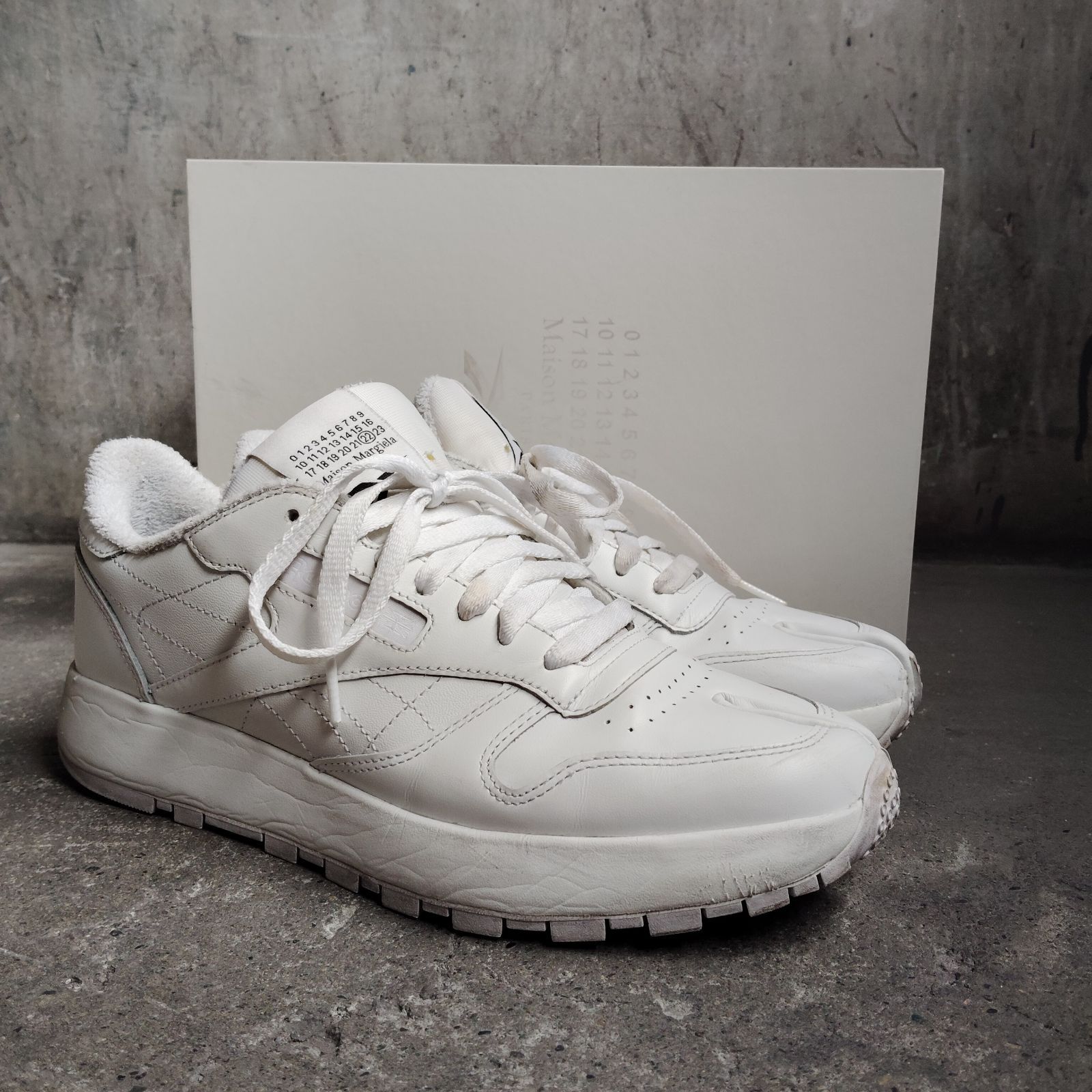 Maison Margiela × Reebok Classic Leather Tabi White 26cm メゾン