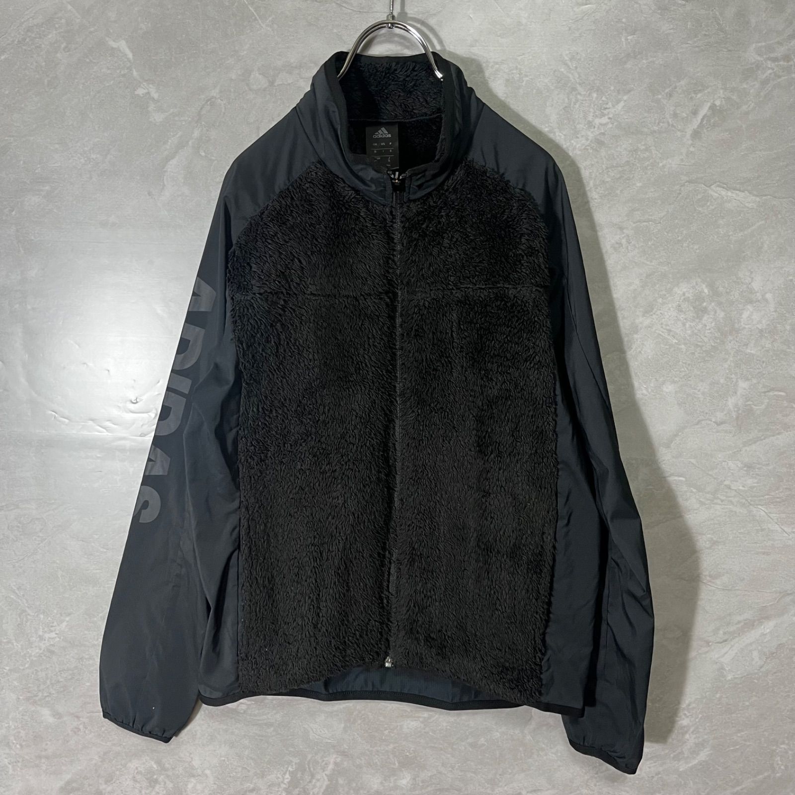 アディダス adidas ボア ジャケット フリース ブラック S UNLEASH 