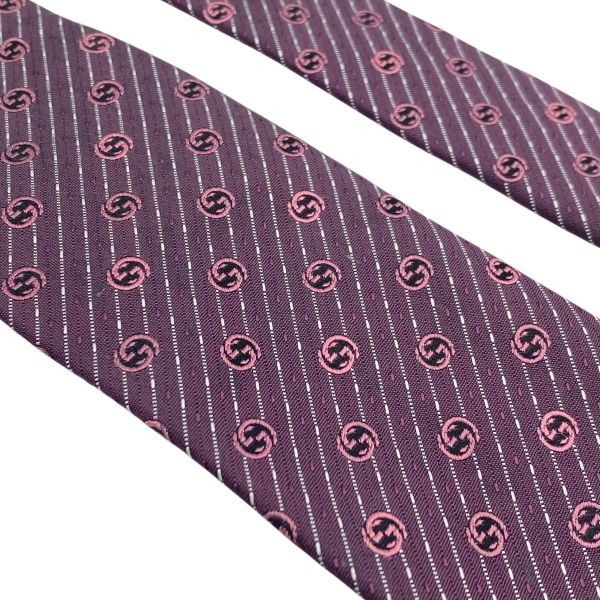 ○ グッチ GUCCI ネクタイ インターロッキングG モノグラム 総柄