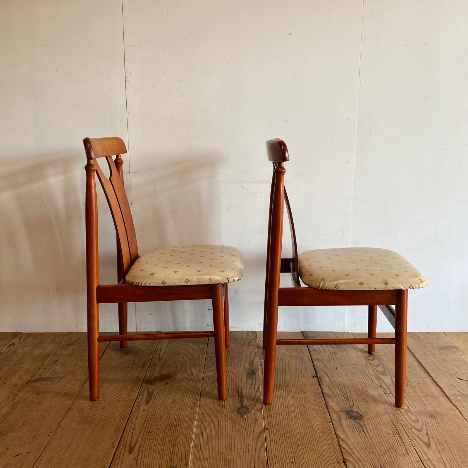 2脚セット ヴィンテージ Toyo furniture ダイニングチェア 椅子 レトロ