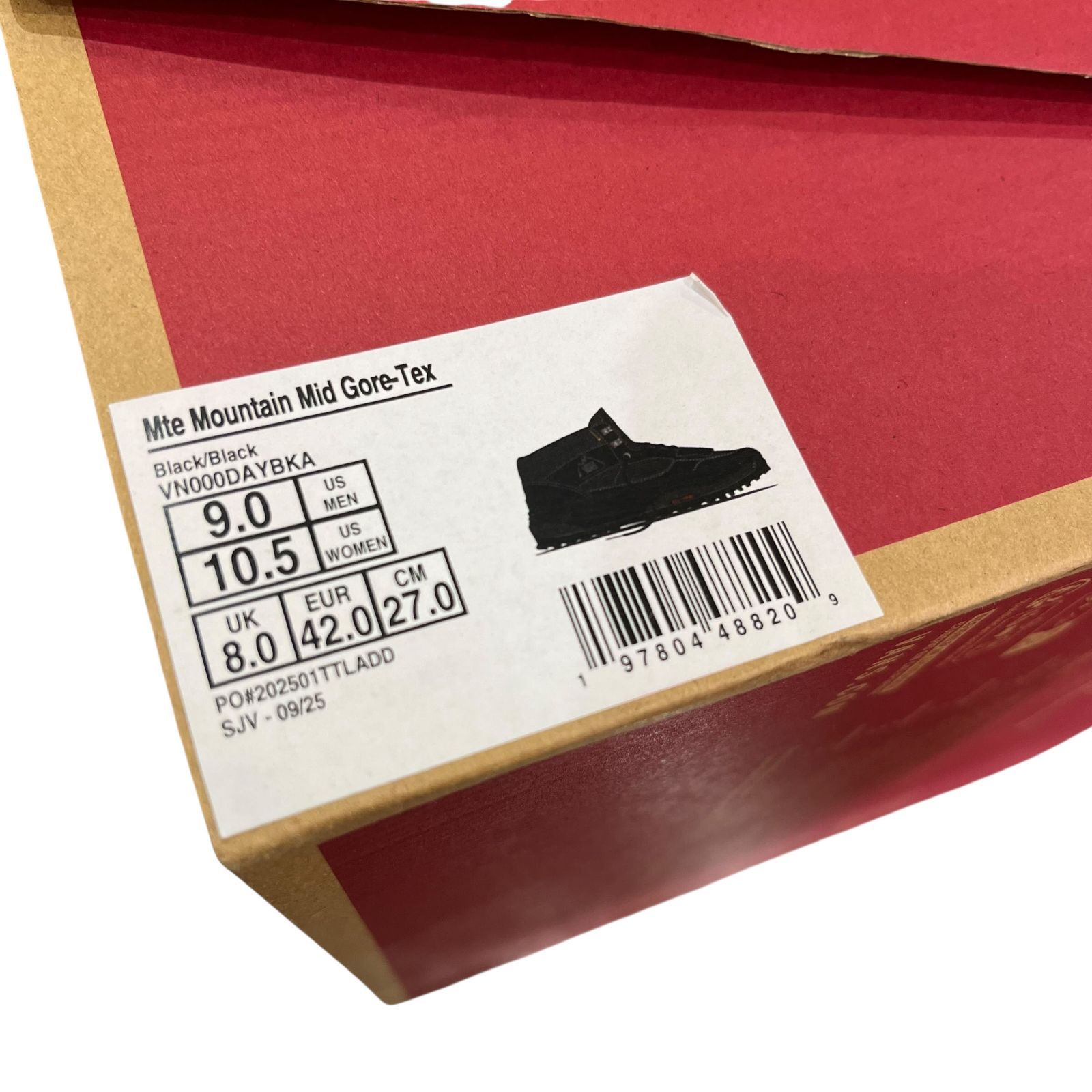 中古○VANS○防水スニーカー MTE MOUNTAIN MID GORE-TEX 27cm ブラック 