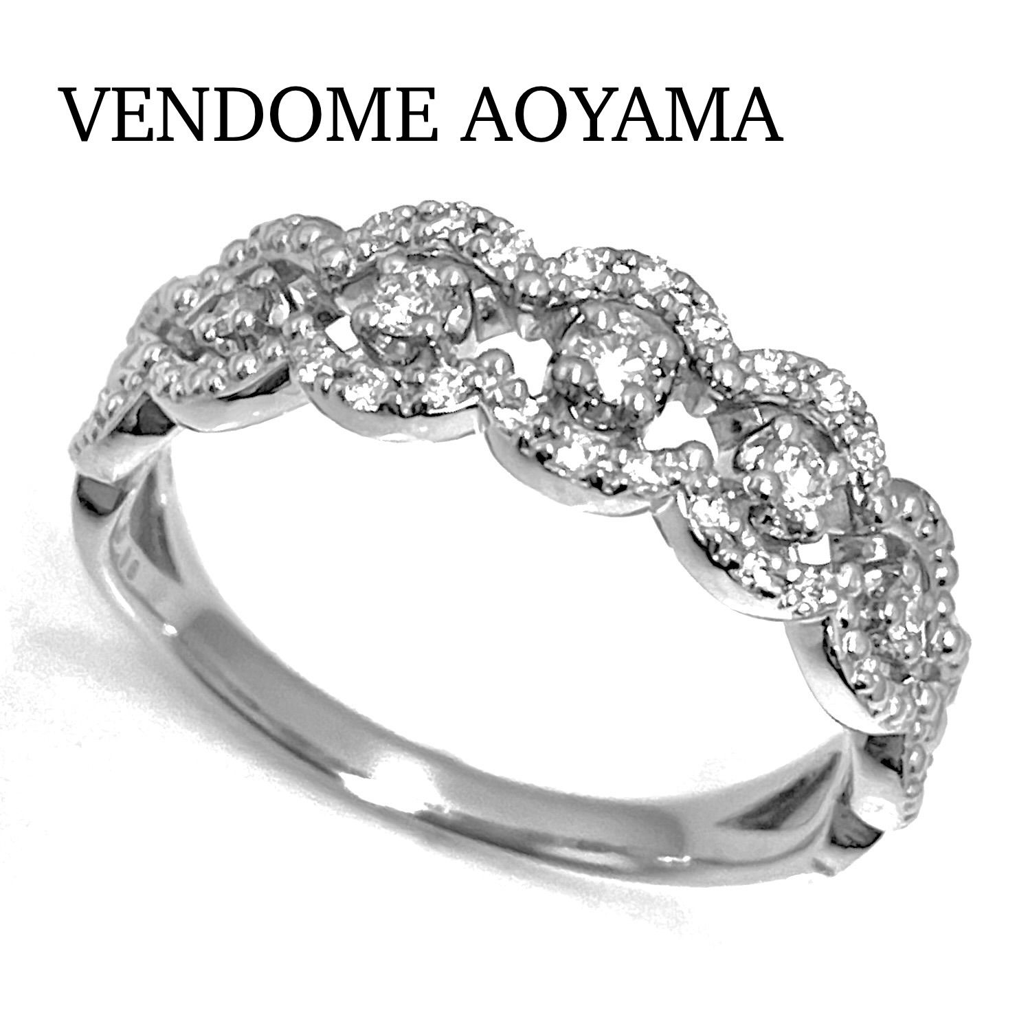VENDOME AOYAMA / ヴァンドーム青山 ダイヤリング Pt950 0.18ct 12.5号