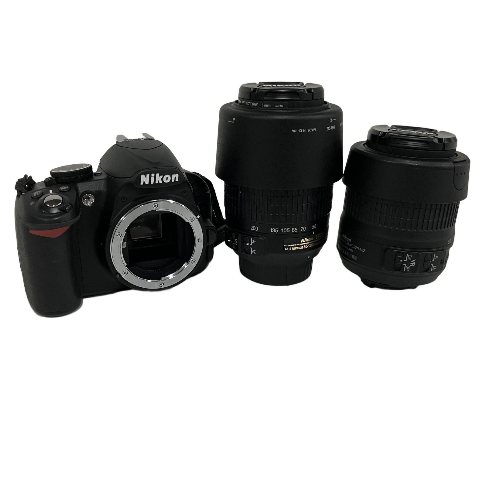 Nikon D3100 Nikon DX 18-55mmSWM VR Aspherical 0.3m/0.92ft Nikon DX 