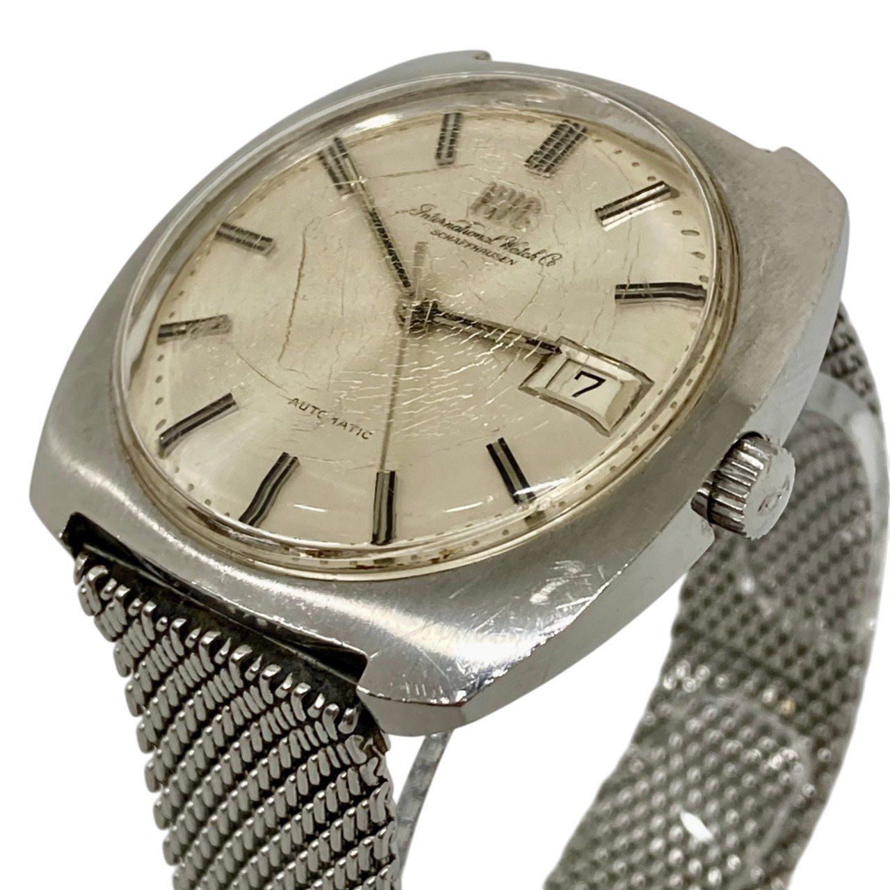 IWC|SCHAFFHAUSEN|シャフハウゼン|デイト|スライド式|メッシュブレス|ヴィンテージ|自動巻き|メンズ|腕時計|RS0660