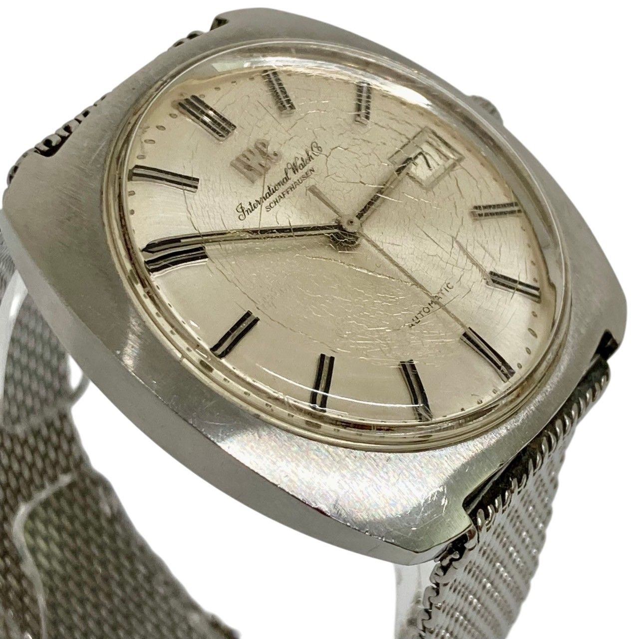 IWC|SCHAFFHAUSEN|シャフハウゼン|デイト|スライド式|メッシュブレス|ヴィンテージ|自動巻き|メンズ|腕時計|RS0660