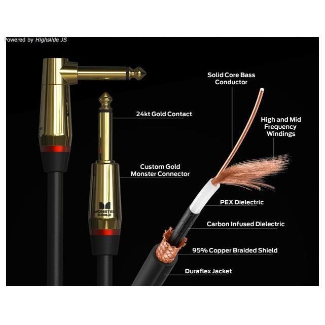 MONSTER CABLE/ロック12ft/SL M ROCK2-12A〈モンスターケーブル〉 MONSTER CABLE/ロック12ft/SL M ROCK2-12A〈モンスターケーブル〉