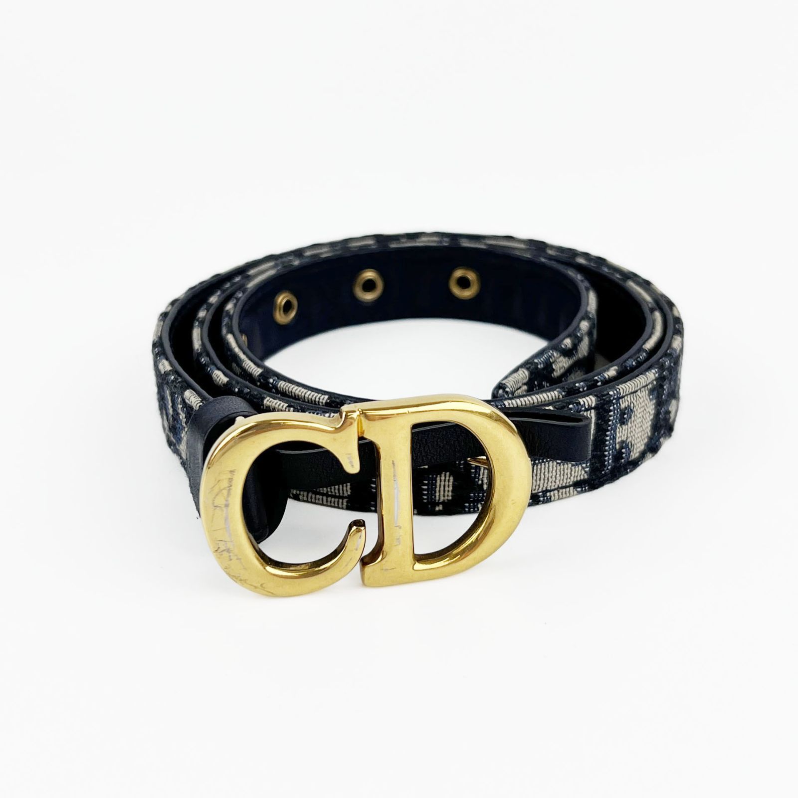 Christian Dior クリスチャンディオール トロッター ベルト 75 レザー 