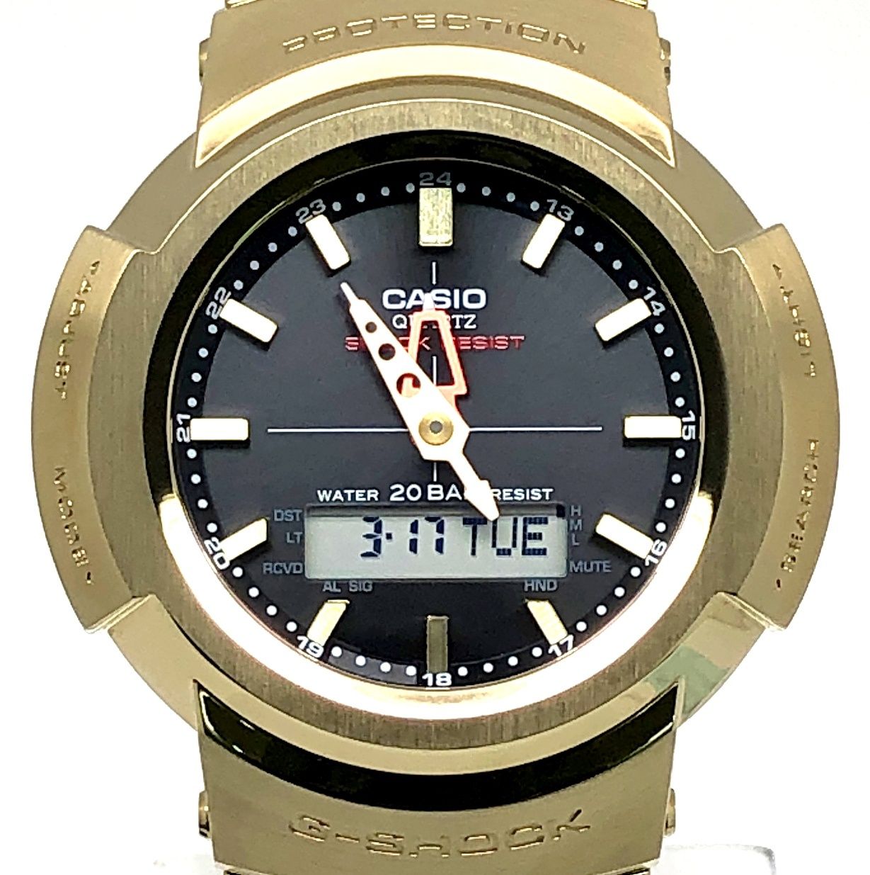 G-SHOCK ジーショック AWM-500GD-9A フルメタル 電波ソーラー ダブル