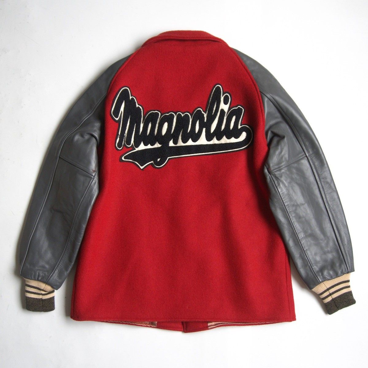 M品番】STYLE EYS【× SUGAR CANE M16270 袖レザー スタジャン】 38R