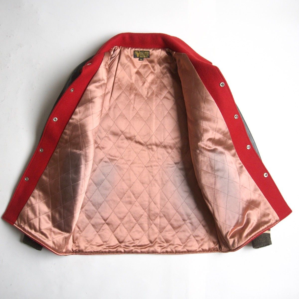 M品番】STYLE EYS【× SUGAR CANE M16270 袖レザー スタジャン】 38R