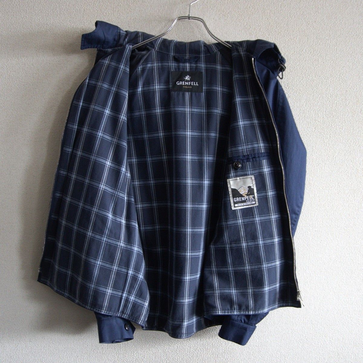 美品】GRENFELL【Hded Golfer/フーデットゴルファー】38 ネイビー 