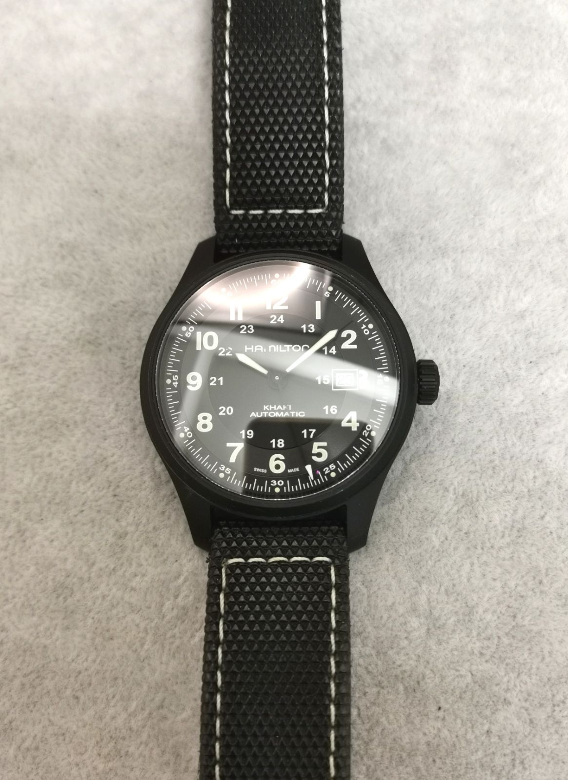  ハミルトン HAMILTON チタン H706651 カーキ フィールド 42mm 自動巻き 時計 シワになりにくい 自動巻き時計 腕時計(アナログ)