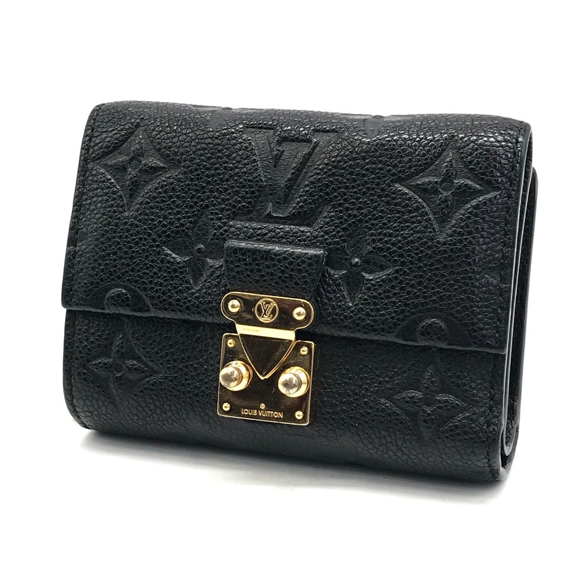 【倉吉店】 中古 LOUIS VUITTON | ルイ・ヴィトン 三つ折り財布 モノグラム アンプラント ポルトフォイユ･メティス コンパクト M80880 ブラック 【125】 倉吉店】 中古 LOUIS VUITTON | ルイ・ヴィトン 三つ折り財布