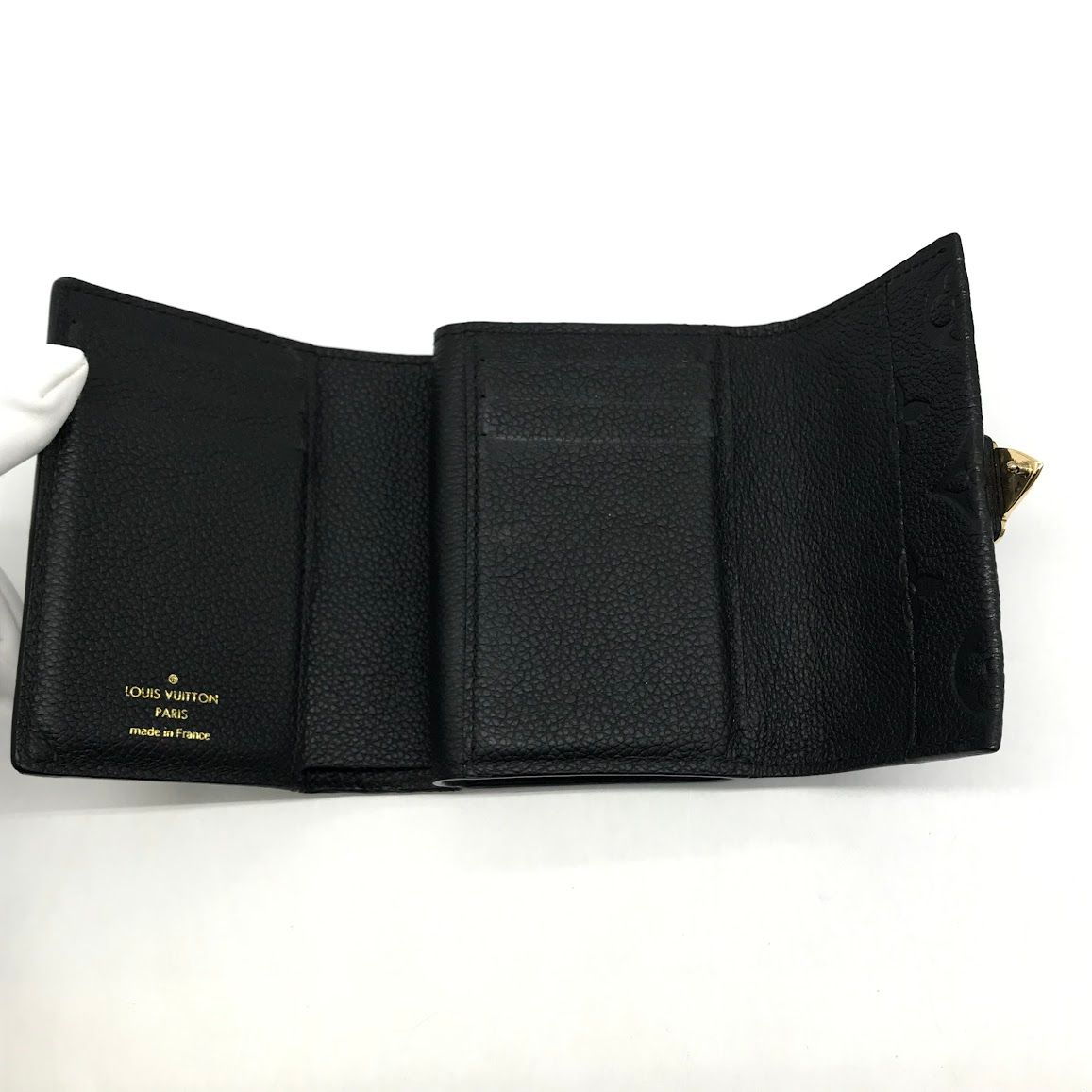 【倉吉店】 中古 LOUIS VUITTON | ルイ・ヴィトン 三つ折り財布 モノグラム アンプラント ポルトフォイユ･メティス コンパクト M80880 ブラック 【125】 倉吉店】 中古 LOUIS VUITTON | ルイ・ヴィトン 三つ折り財布