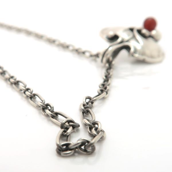 GEORG JENSEN イヤーペンダント 1996 カーネリアン 葡萄モチーフ 925S