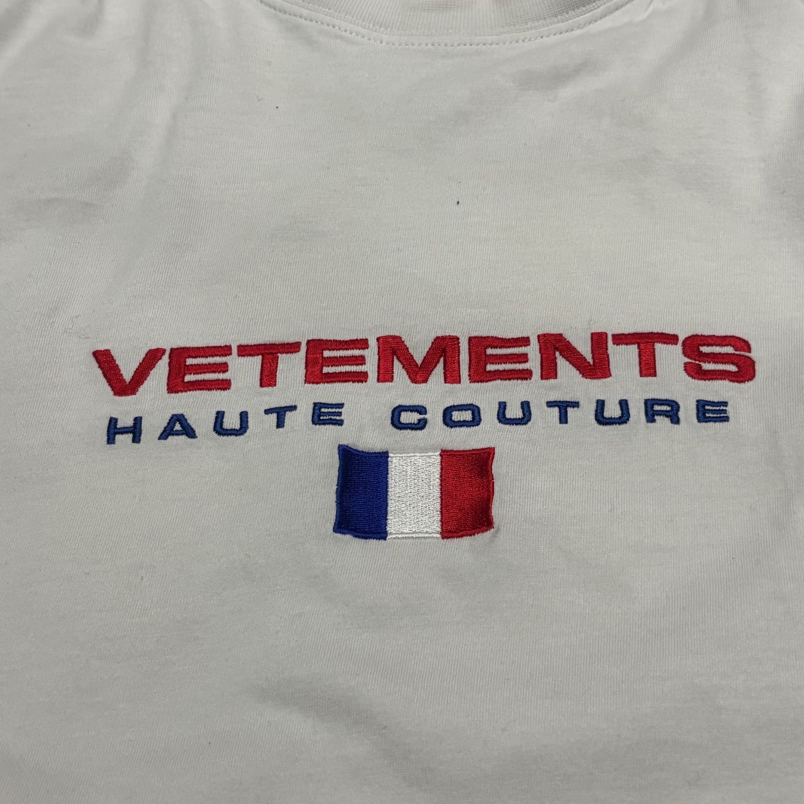 VETEMENTS ヴェトモン ロゴTシャツ ユニセックス ホワイト XSサイズ 