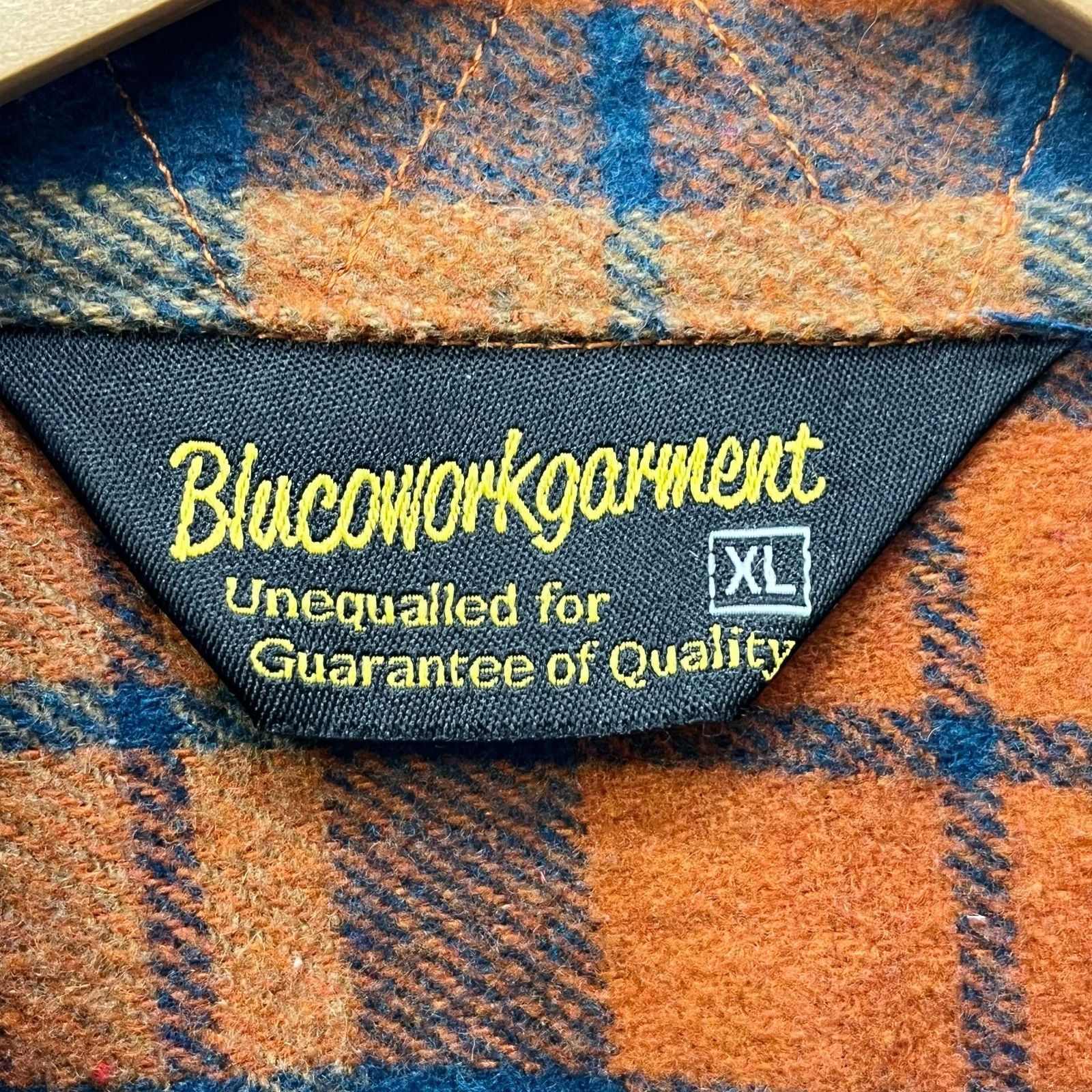 BLUCO WORKGARMENT ブルコ ヘビーネルシャツ チェック 