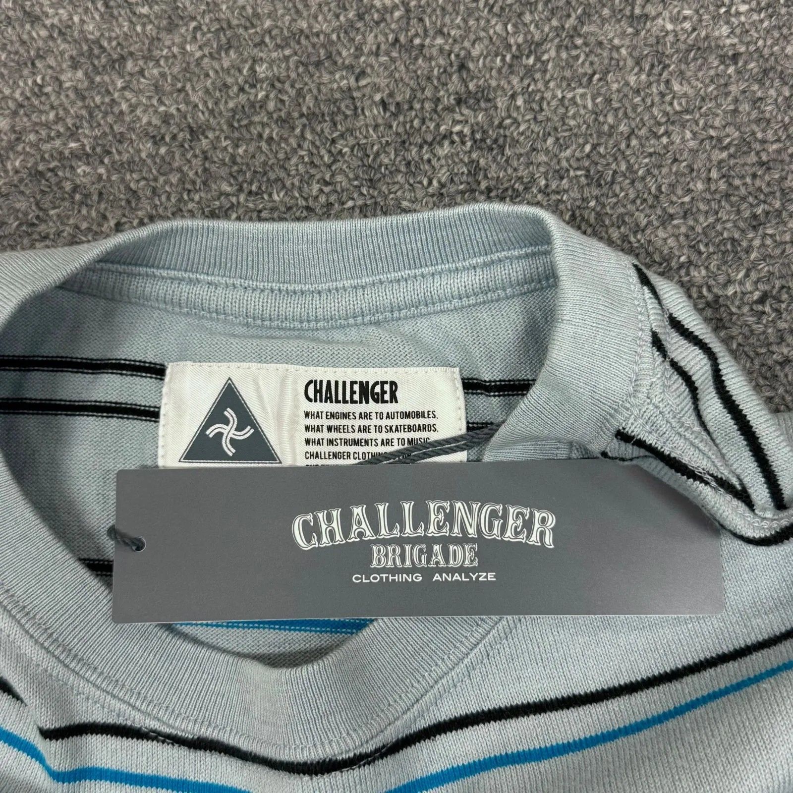未使用 CHALLENGER 24SS L/S STRIPE BORDER TEE ボーダー長袖Tシャツ 