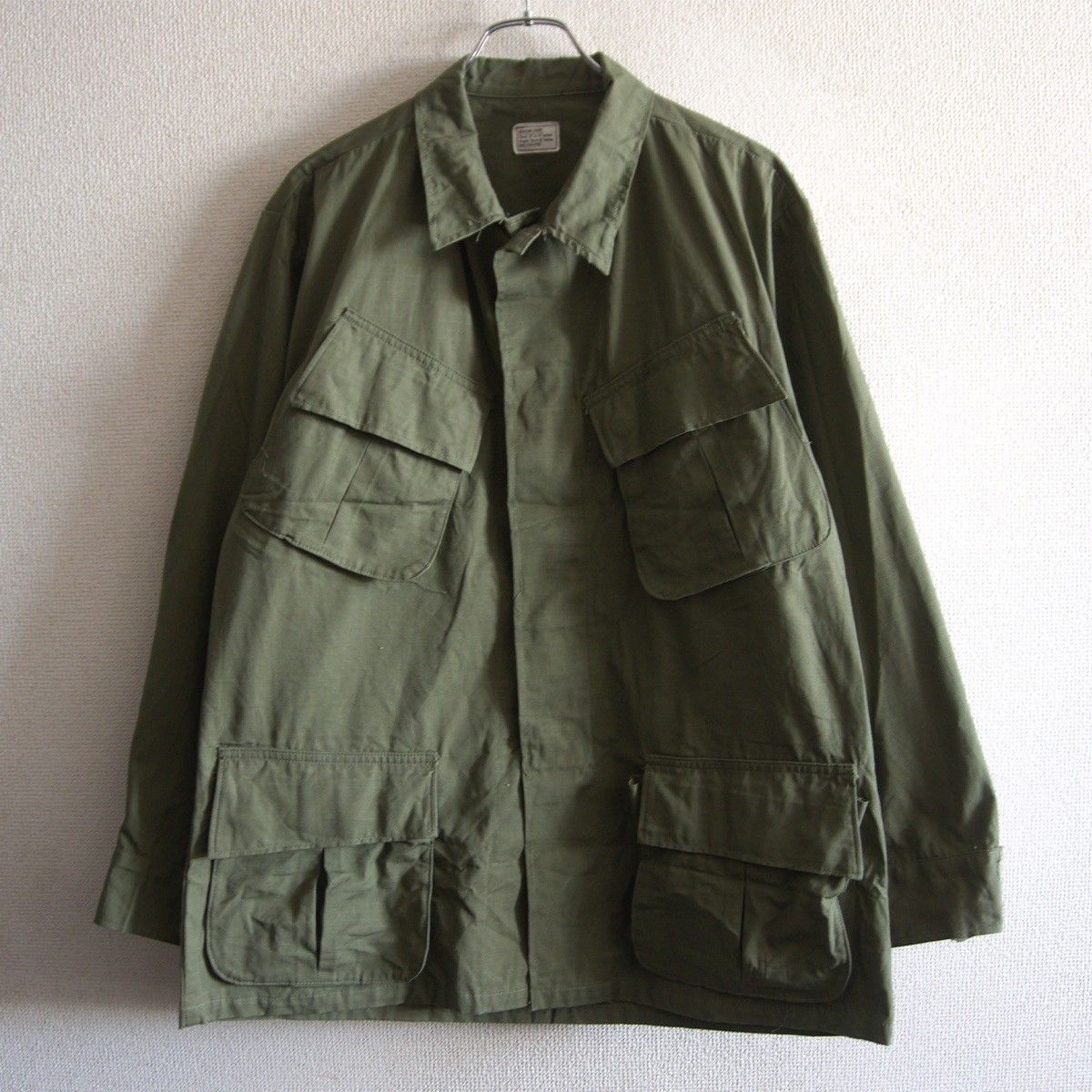 美品/70s】US ARMY【5th ジャングルファティーグジャケット】MEDIUM