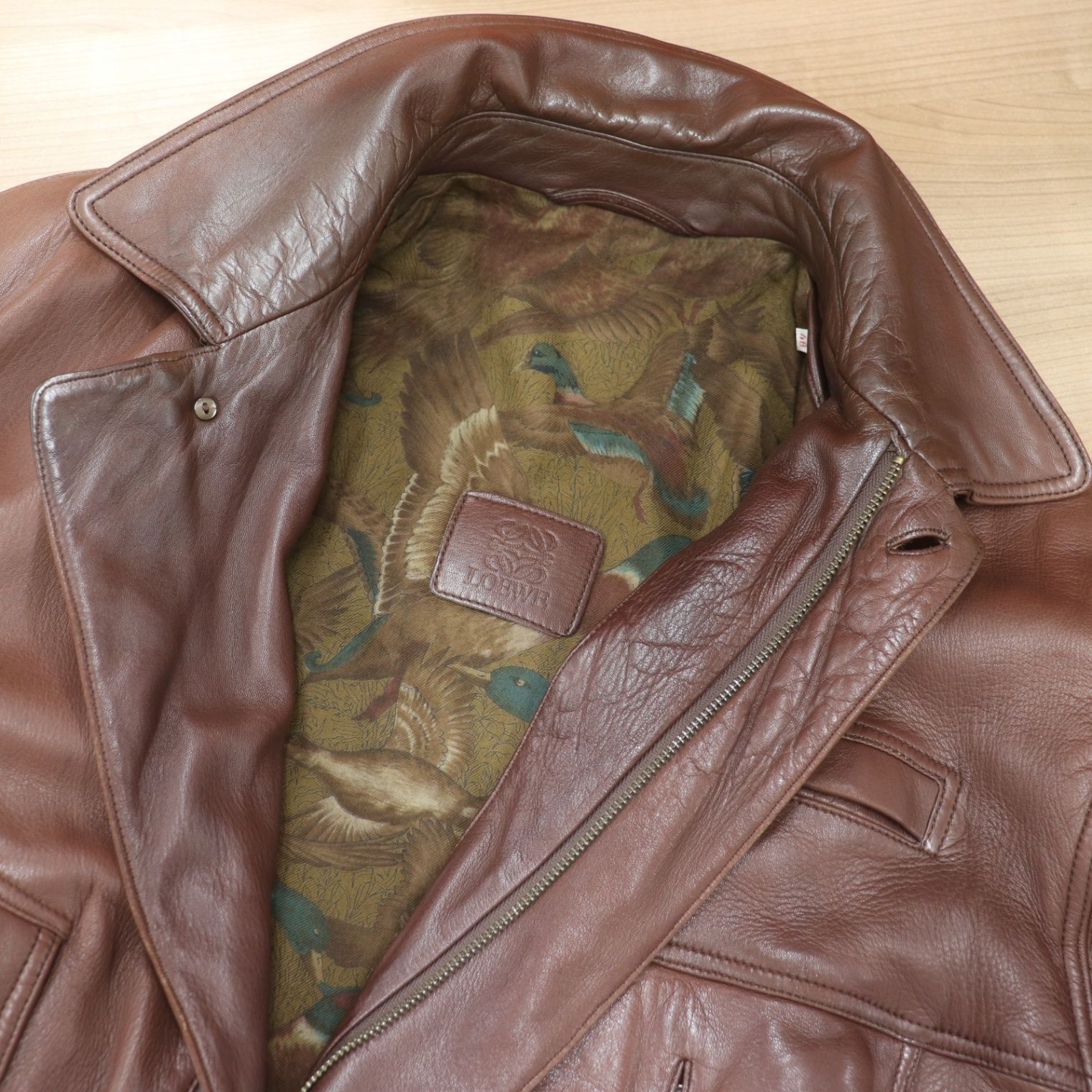 ITK7P3YMKOKO LOEWE ロエベ レザー ラムスキン オールド レザー 