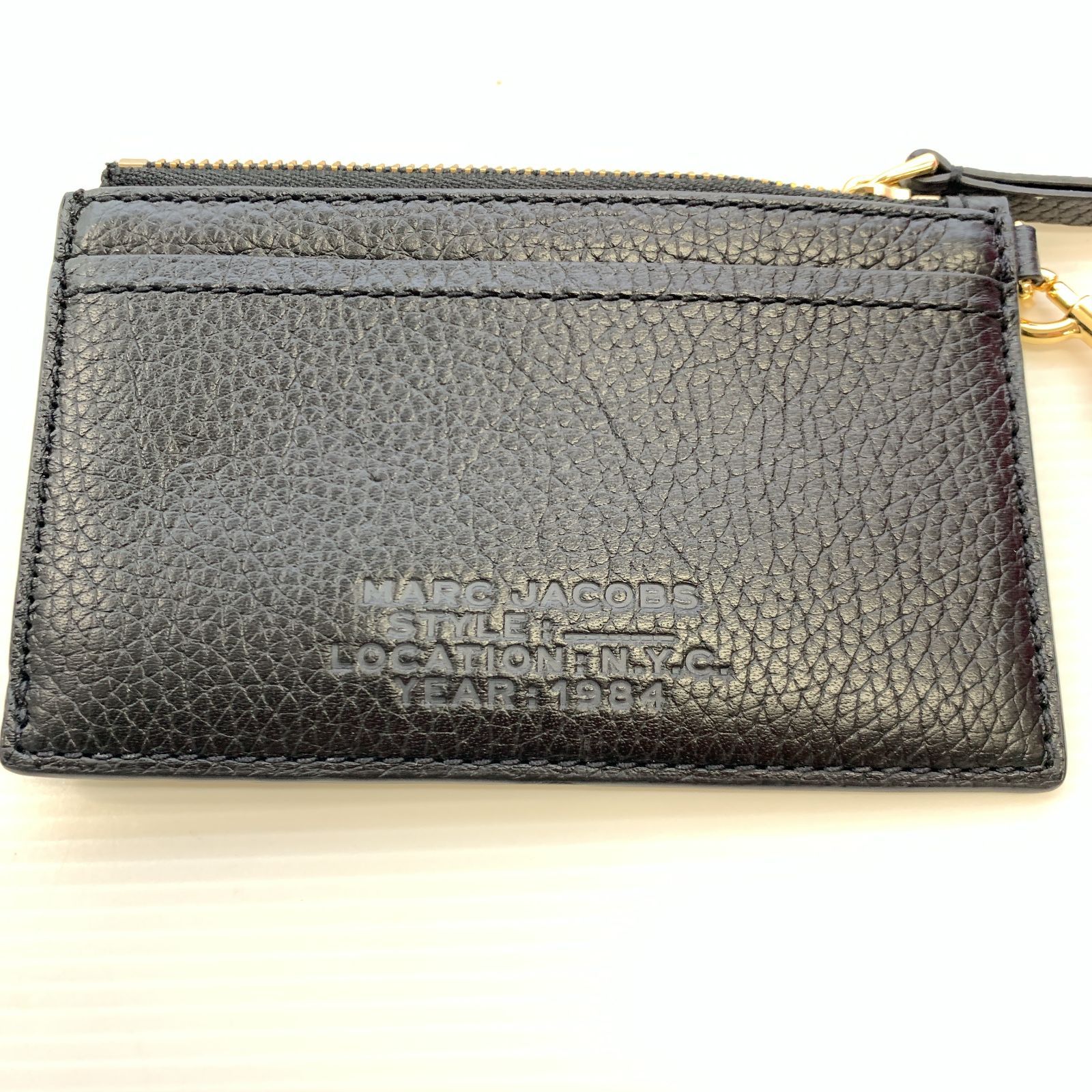 MARC JACOBS THE LEATHER TOP ZIP WRISTLET S125L01RE22 カードケース