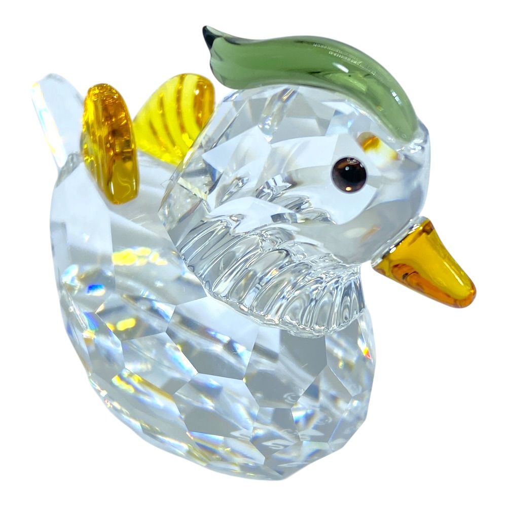 スワロフスキー マンダリンダック おしどり 鳥 ペア オブジェ フィギュ