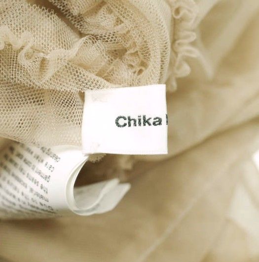 Chika Kisada チカキサダ 21SS チュールスカート CS-21049 1 Beige