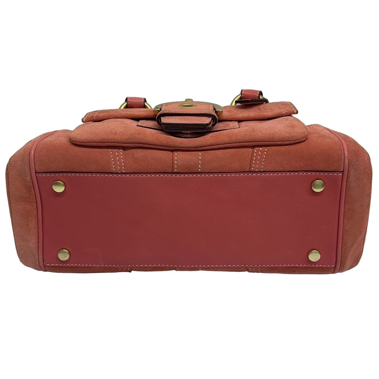 COACH コーチ ハンドバッグ マルチポケット スエード ソーホー 8A23
