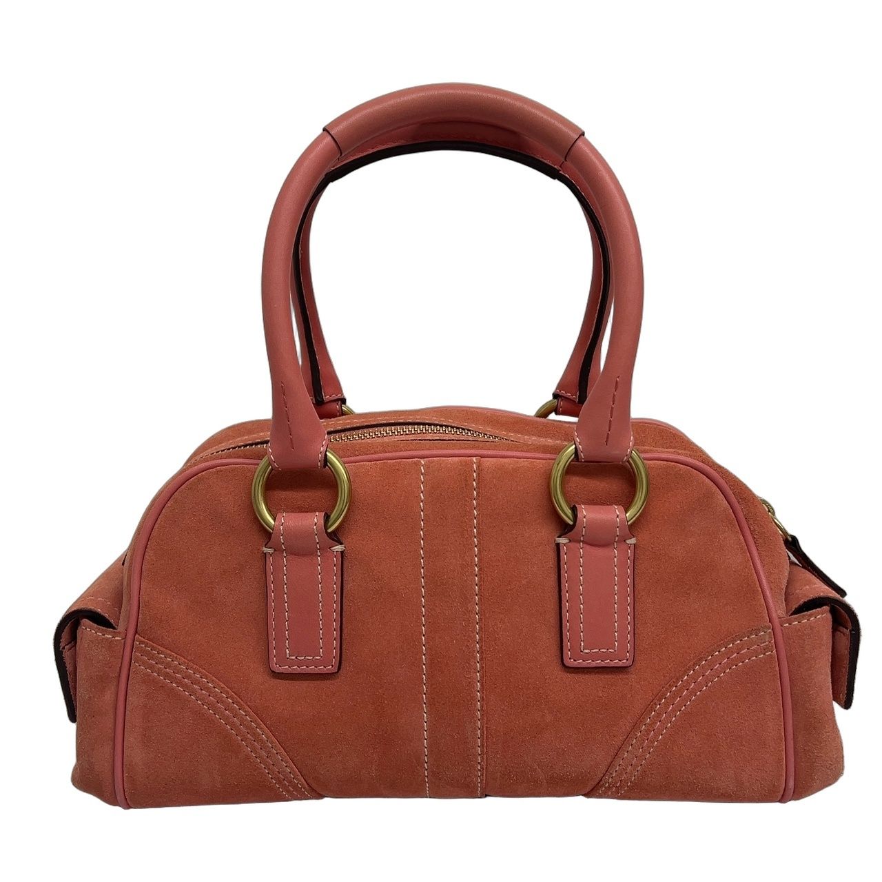 COACH コーチ ハンドバッグ マルチポケット スエード ソーホー 8A23