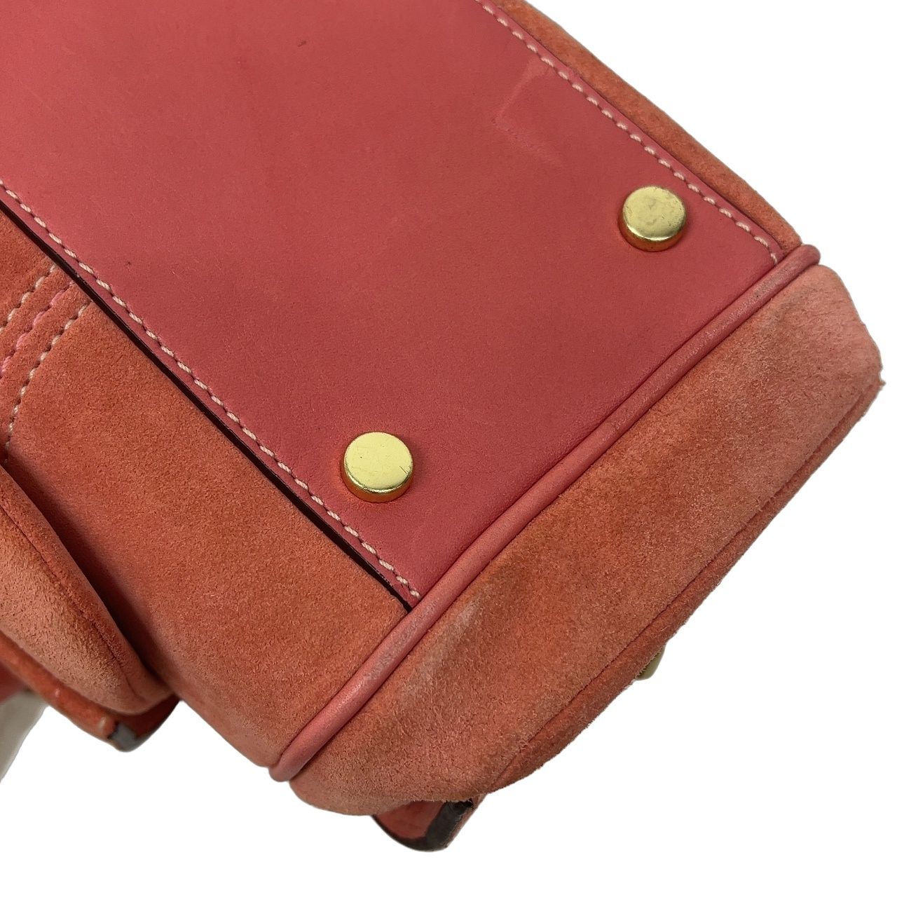 COACH コーチ ハンドバッグ マルチポケット スエード ソーホー 8A23